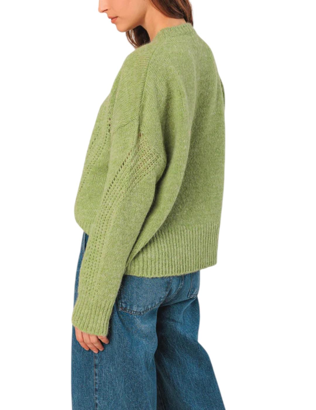 Jersey Indi&cold Lana Desagujados Matcha