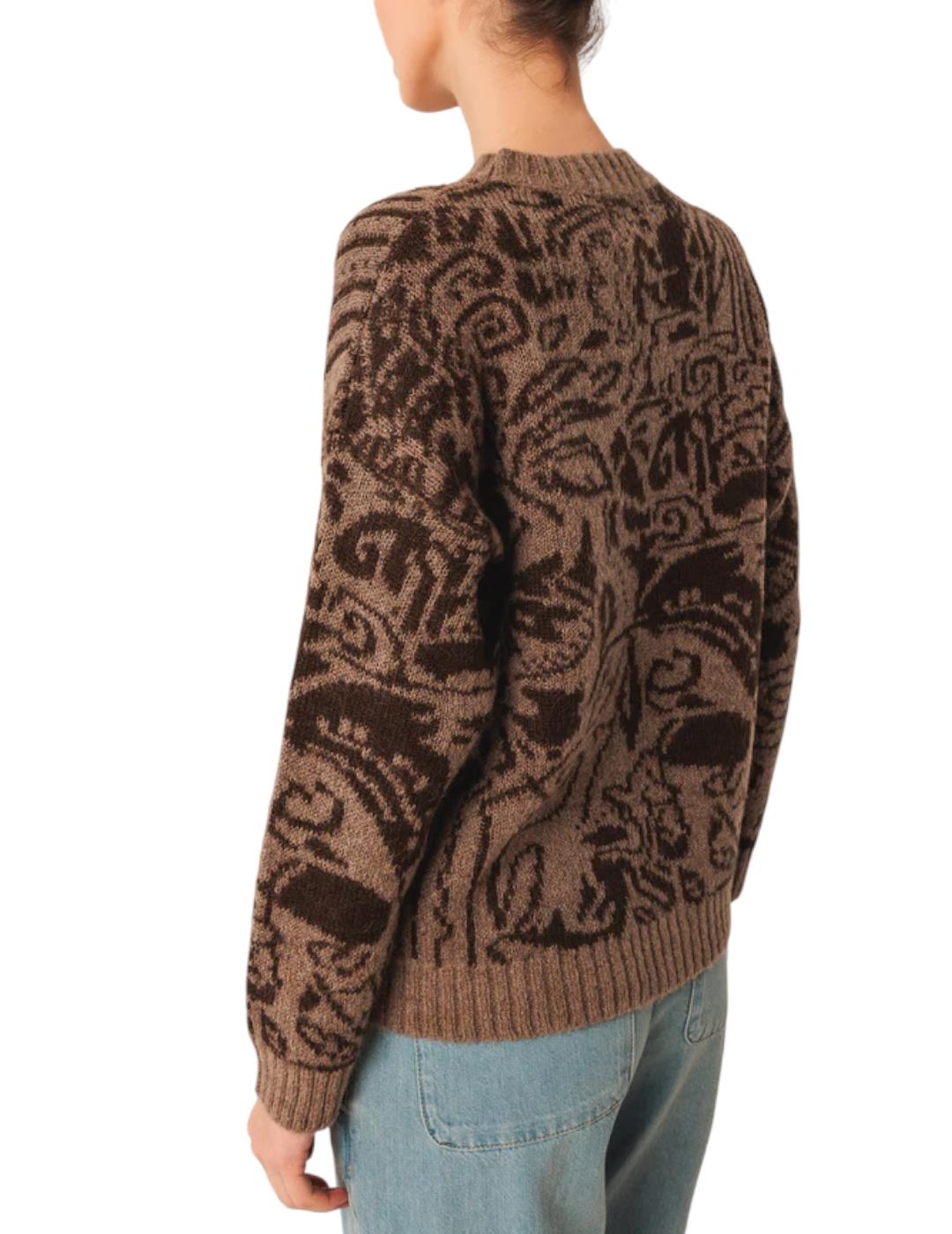 Jersey Indi&cold Jacquard Bicolor Topo