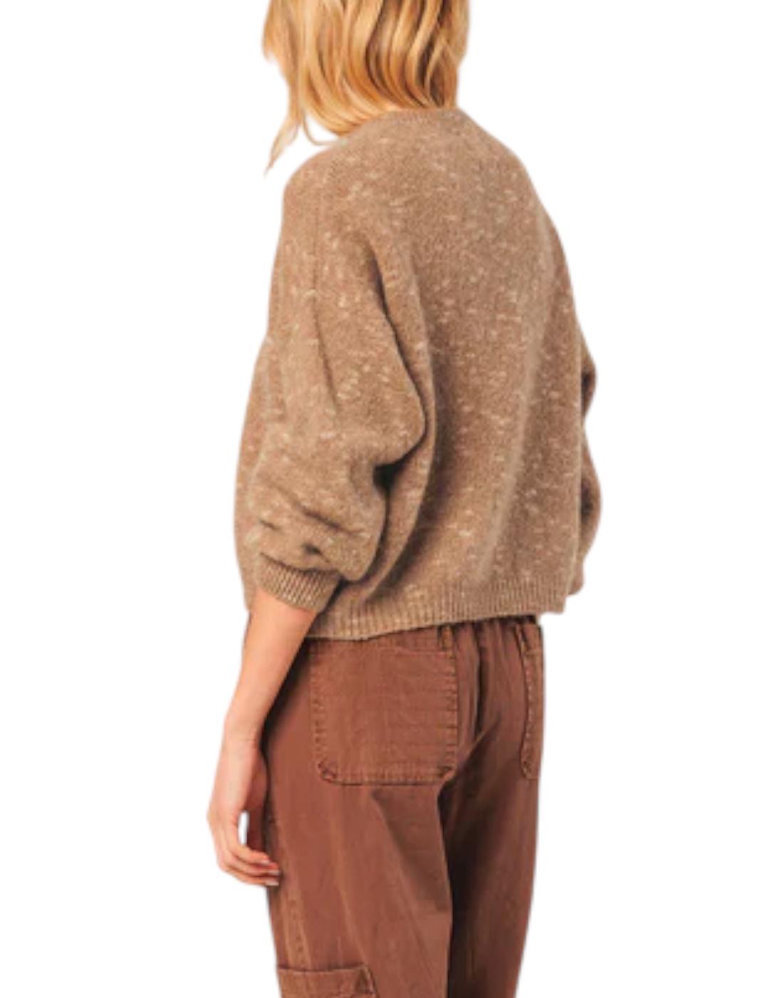 Jersey Indi&cold Crop Beige