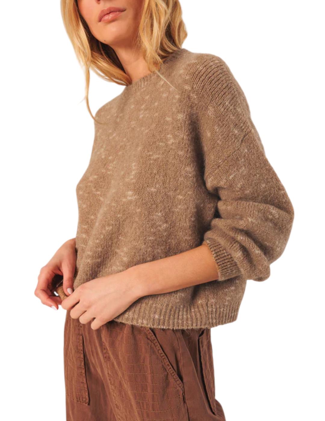Jersey Indi&cold Crop Beige