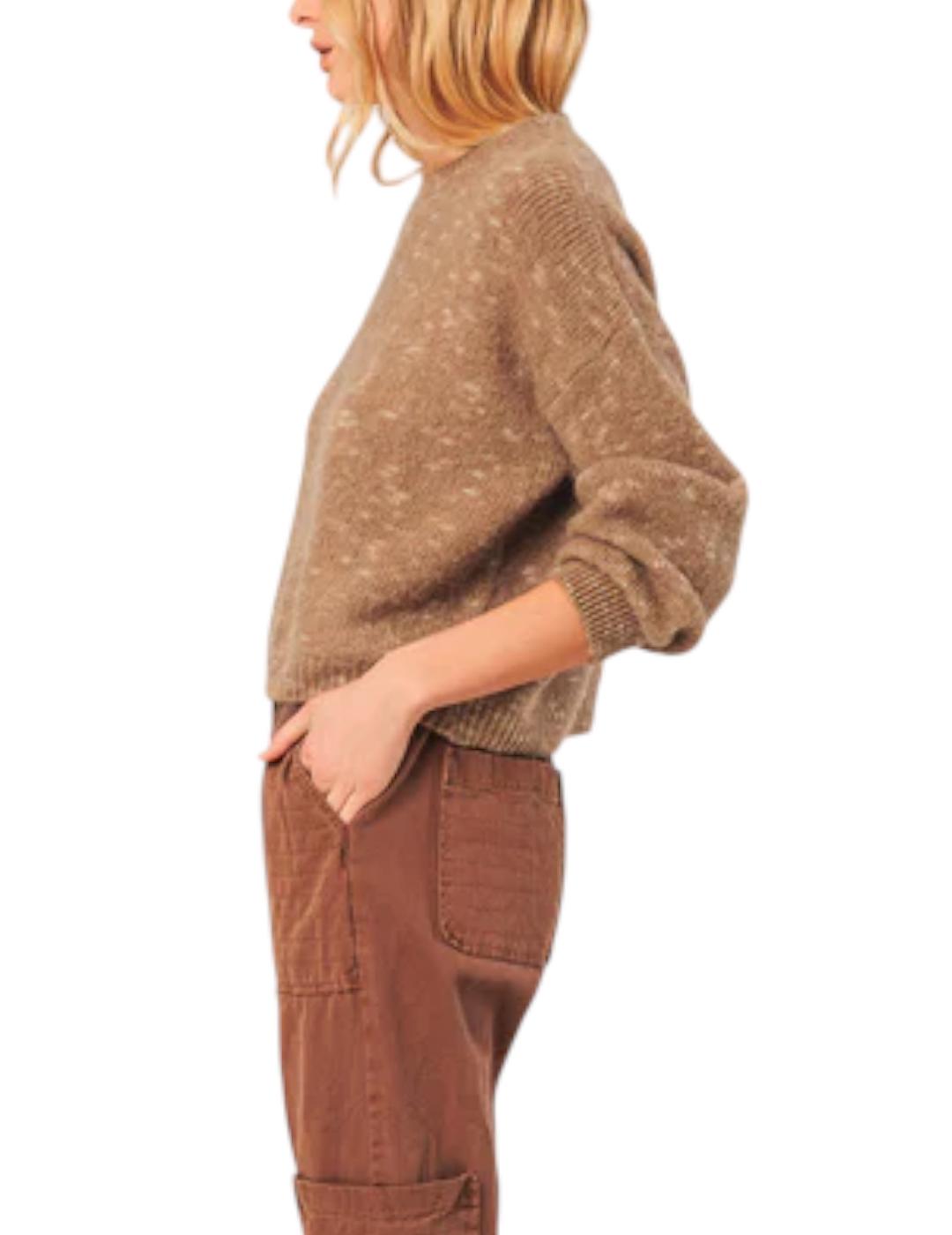 Jersey Indi&cold Crop Beige