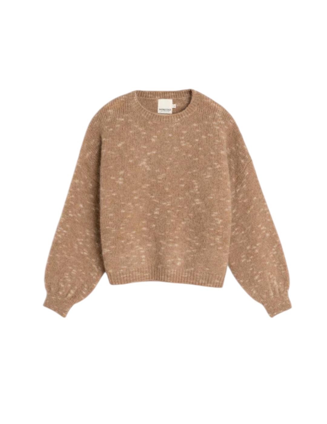 Jersey Indi&cold Crop Beige