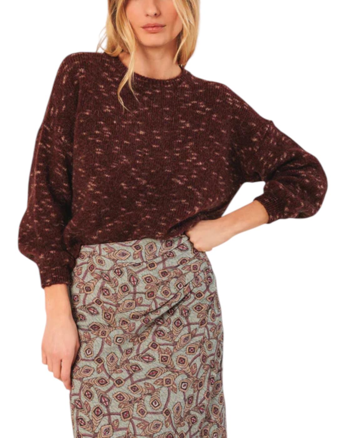 Jersey Indi&cold Crop Berenjena