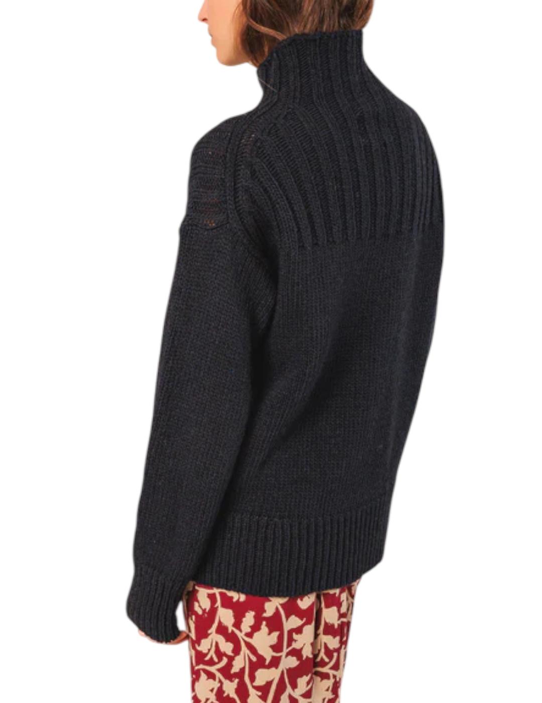 Jersey Indi&cold Cuello Subido Marino