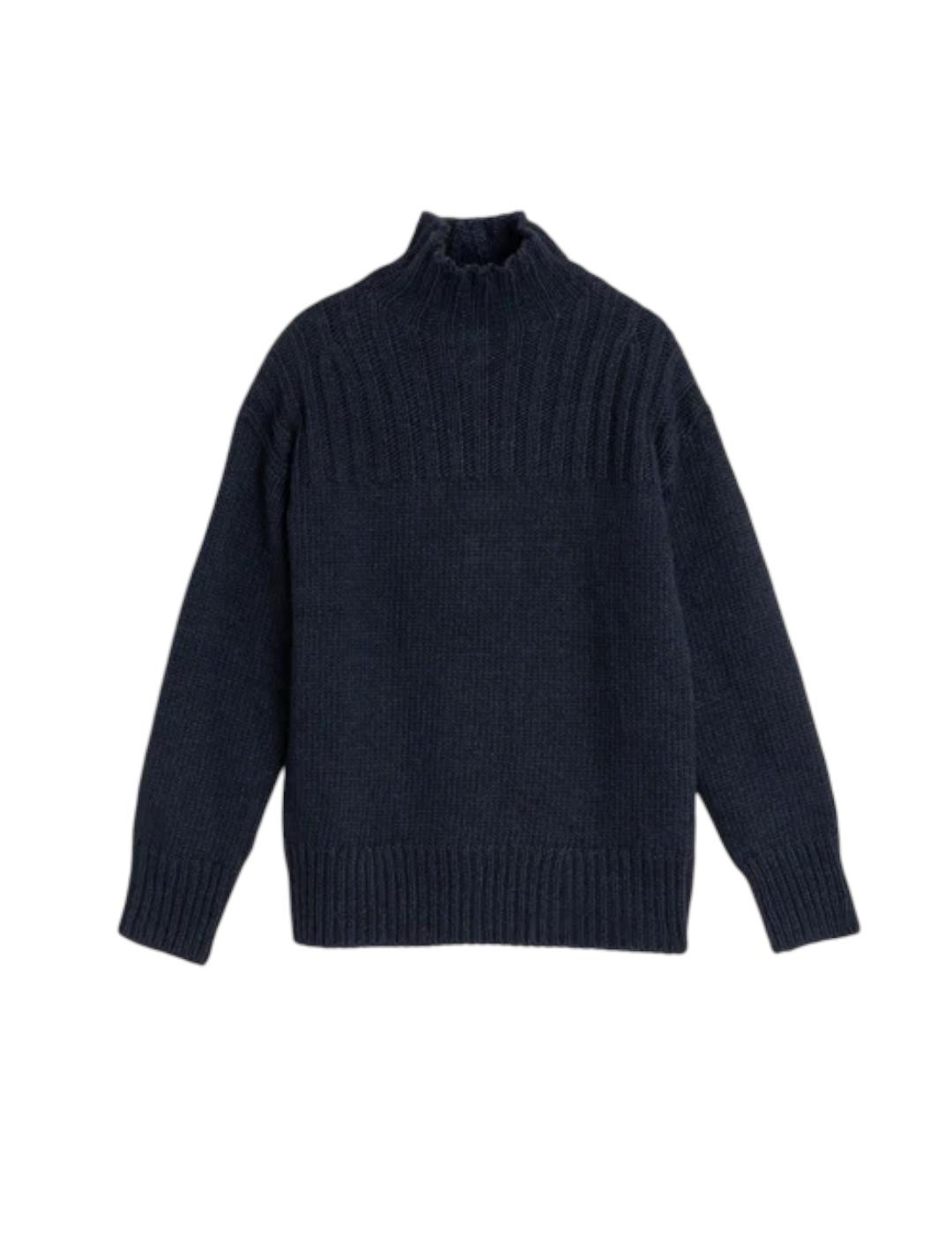 Jersey Indi&cold Cuello Subido Marino