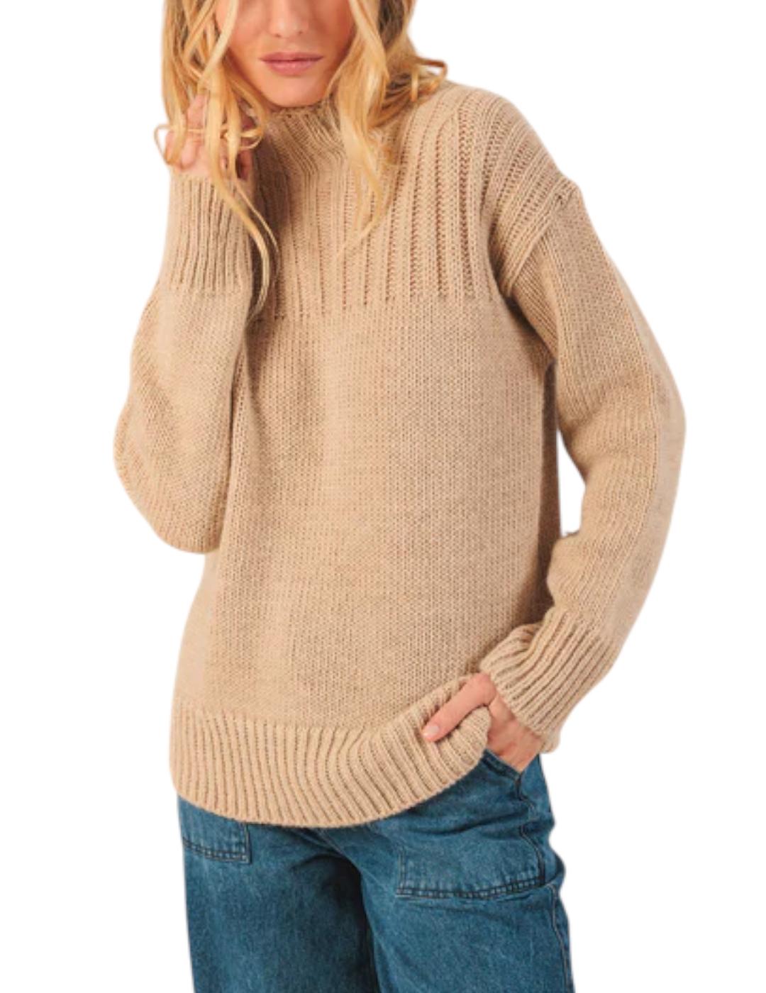 Jersey Indi&cold Cuello Subido Marino