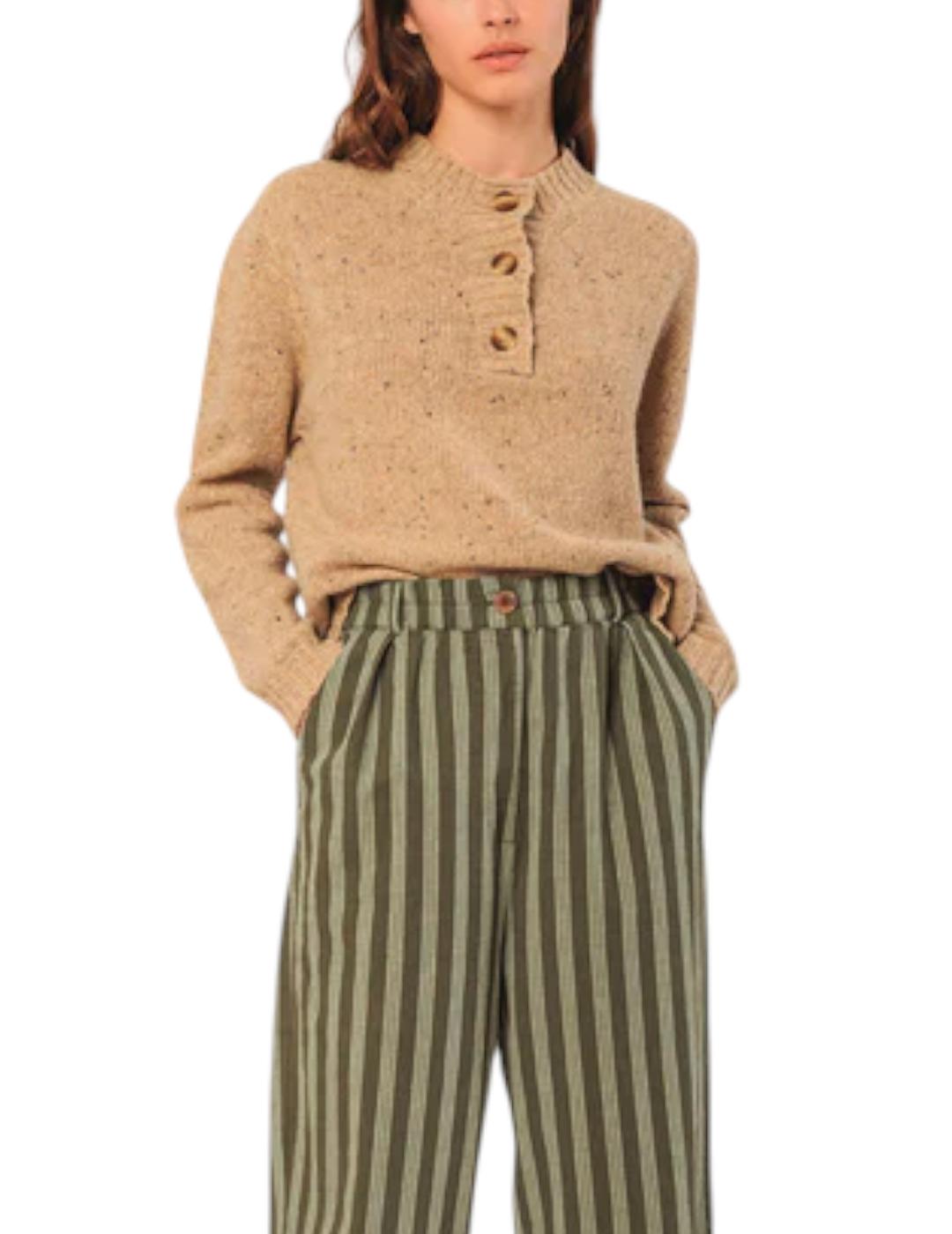 Jersey Indi&cold Lana Neps Marrón