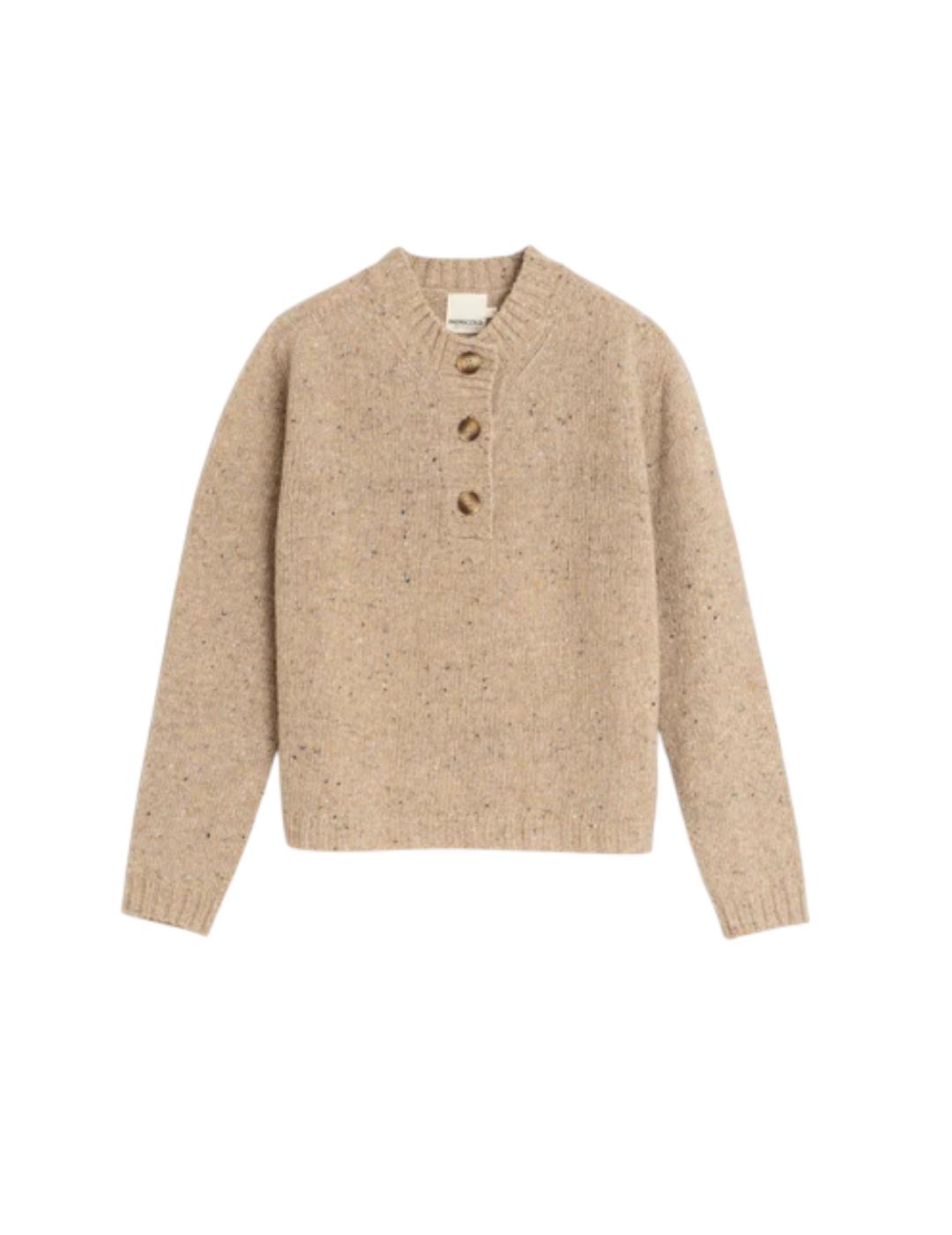 Jersey Indi&cold Lana Neps Beige