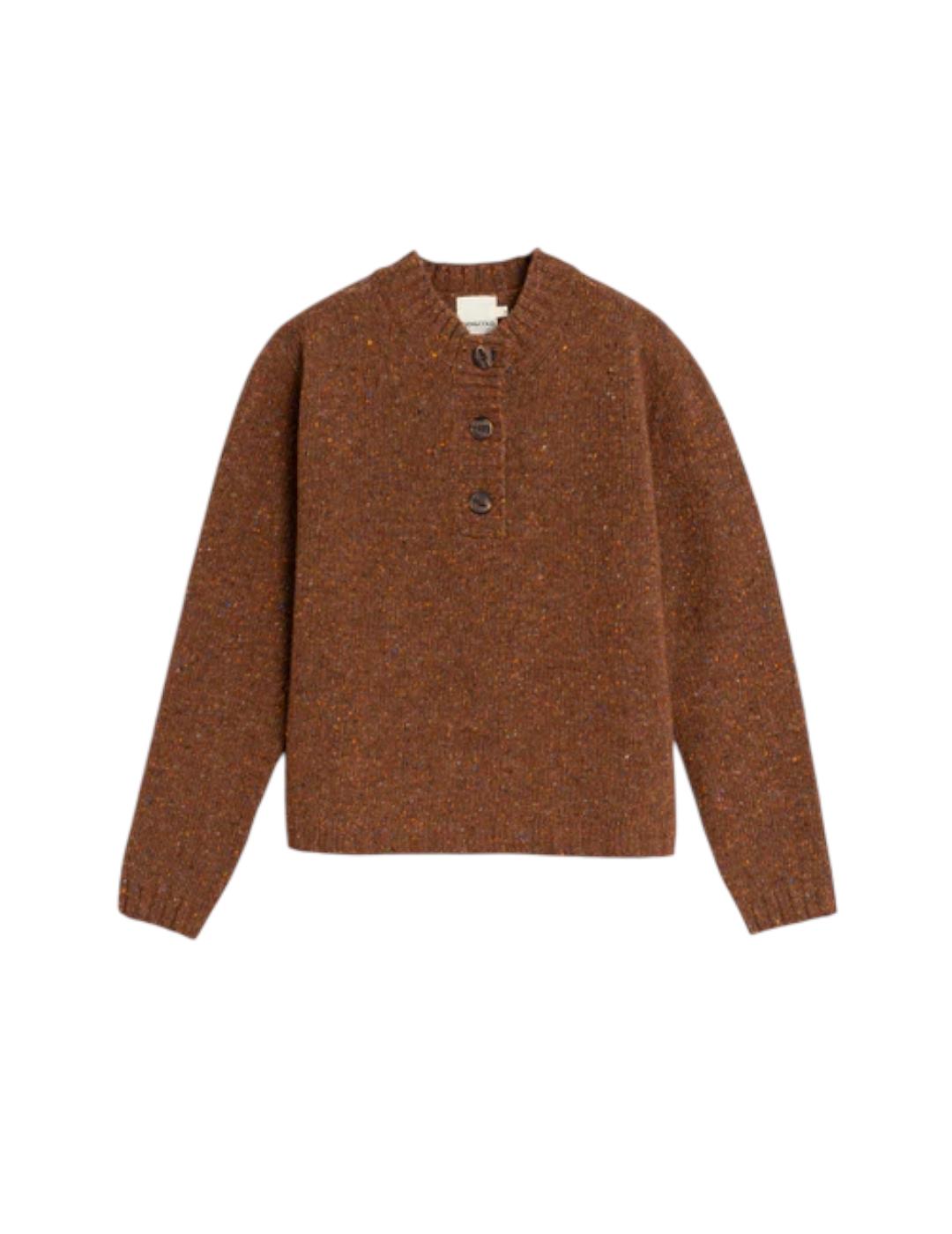 Jersey Indi&cold Lana Neps Marrón
