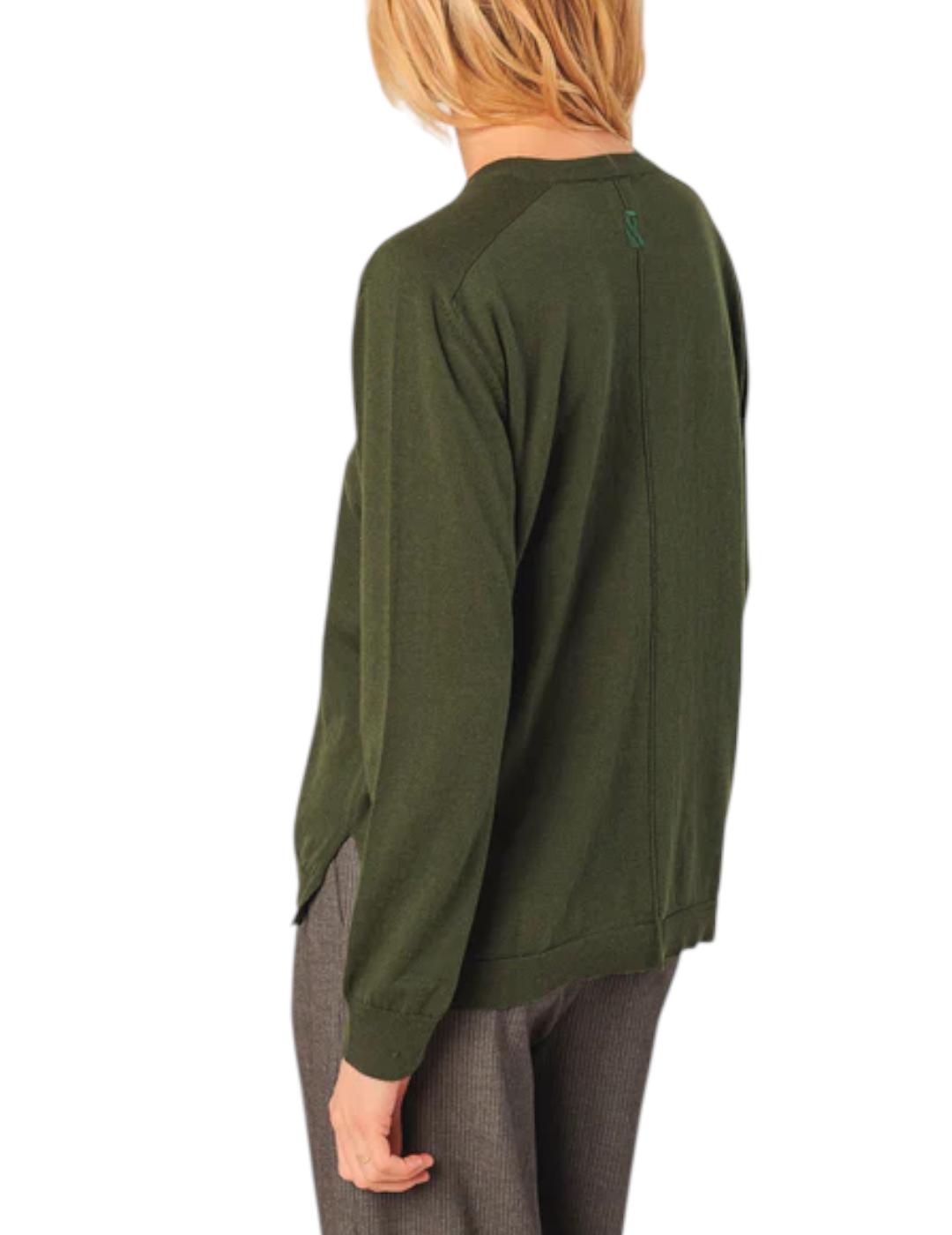 Jersey Indi&cold Básico Algodón Verde