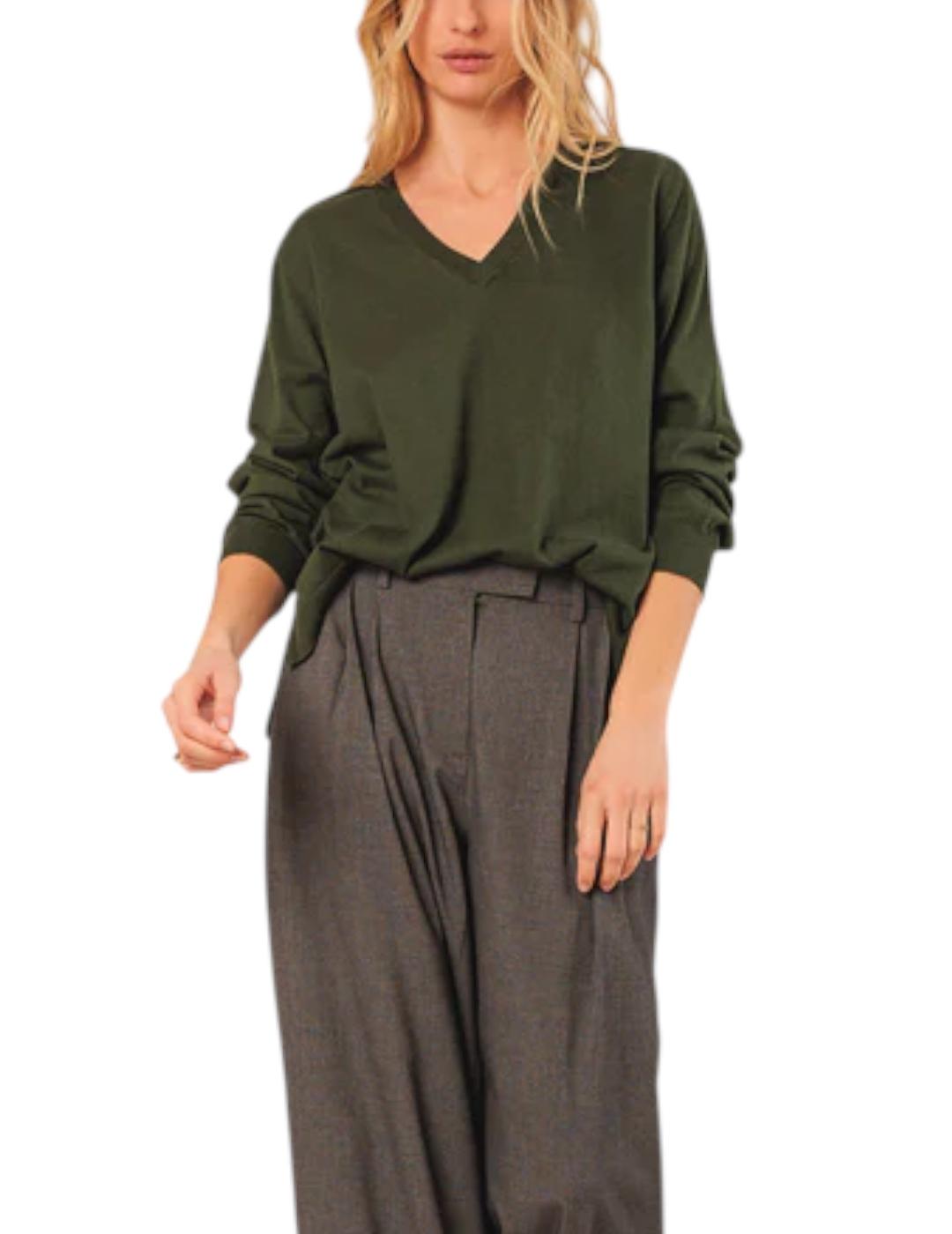 Jersey Indi&cold Básico Algodón Verde