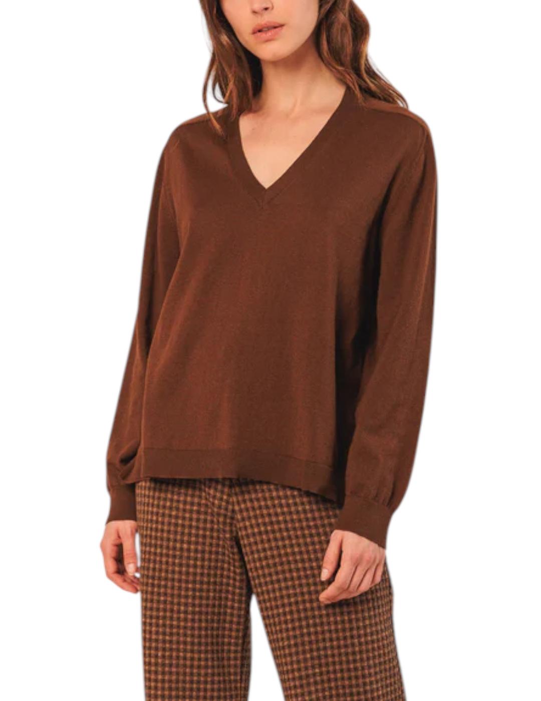 Jersey Indi&cold Básico Algodón Tabaco