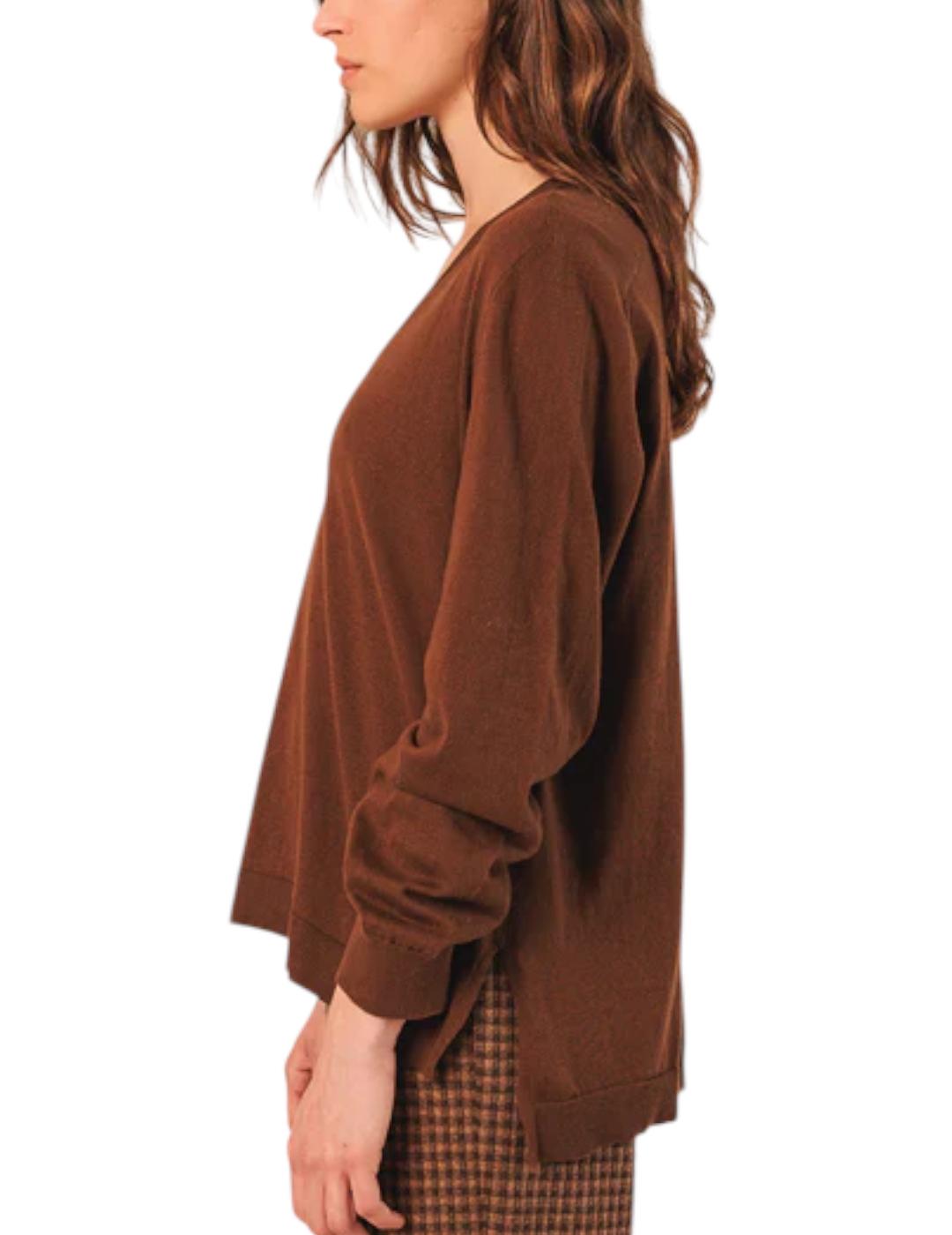 Jersey Indi&cold Básico Algodón Tabaco