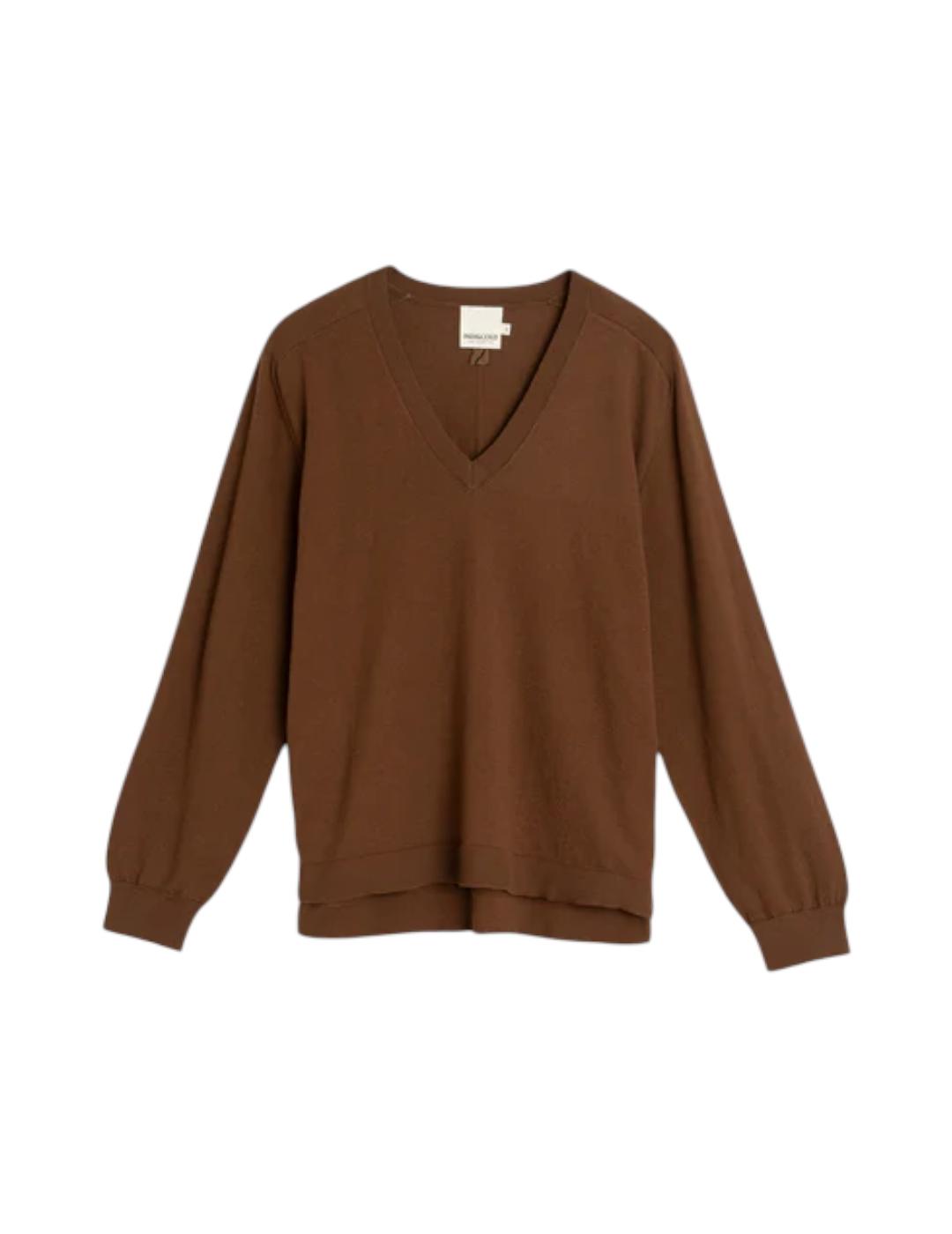 Jersey Indi&cold Básico Algodón Tabaco