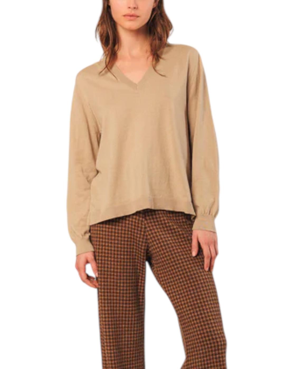 Jersey Indi&cold Básico Algodón Tabaco