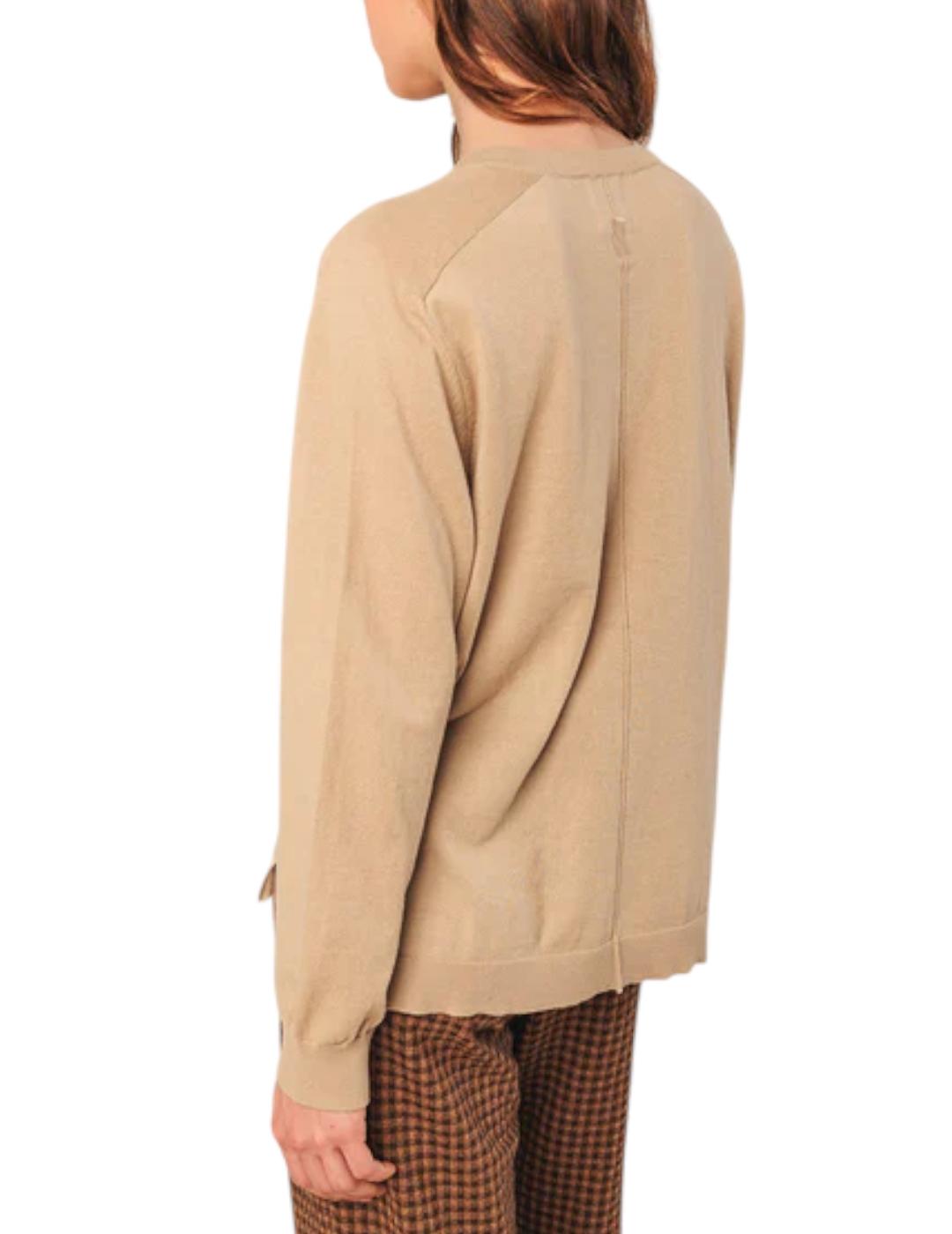 Jersey Indi&cold Básico Algodón Beige