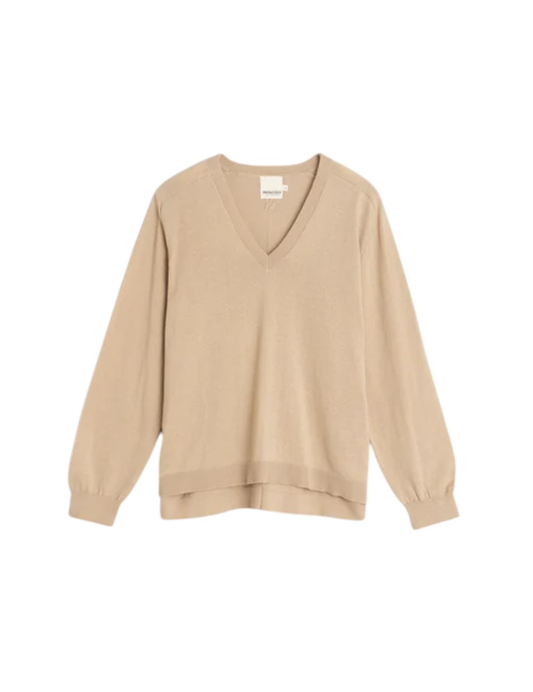 Jersey Indi&cold Básico Algodón Beige