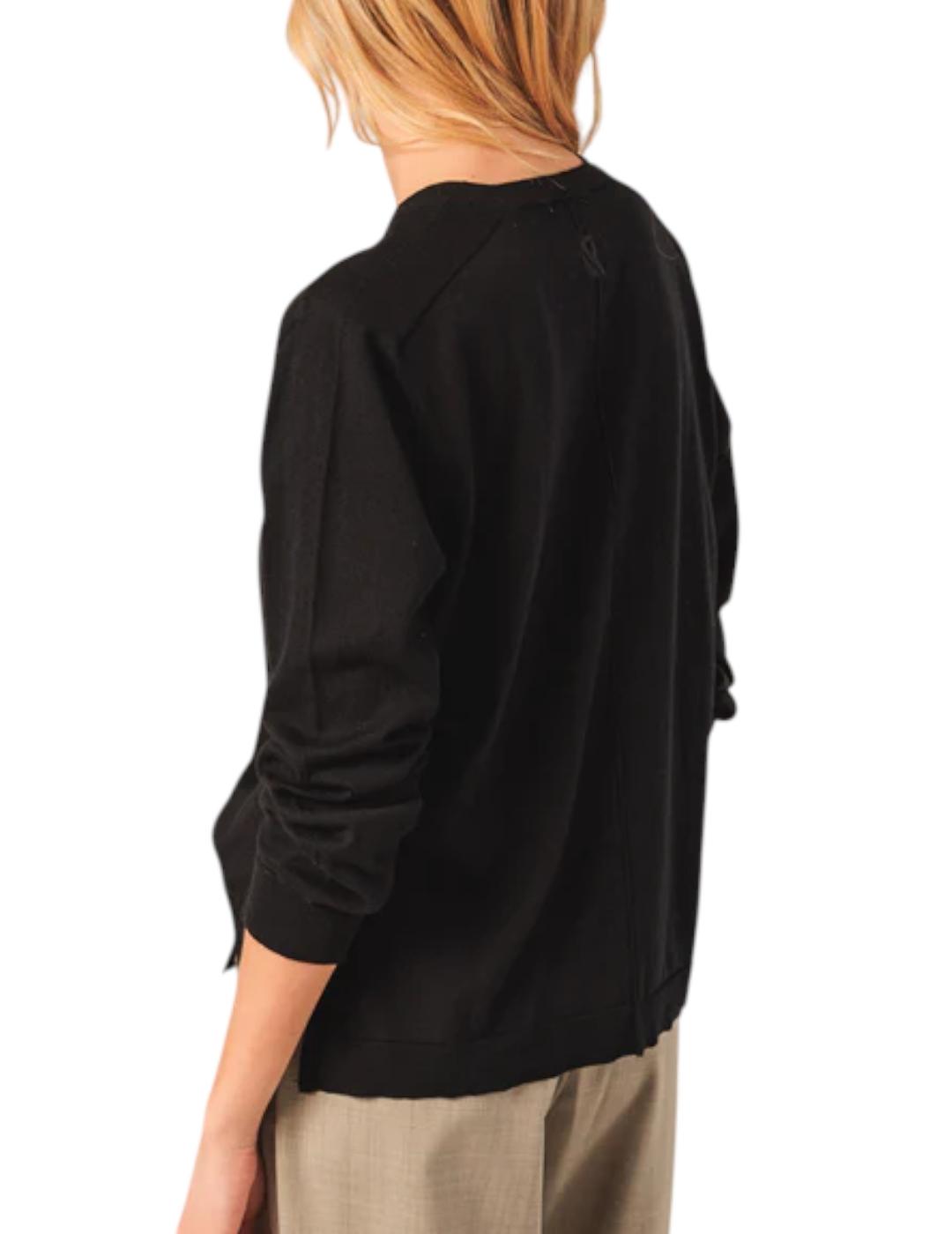 Jersey Indi&cold Basico Algodón Negro