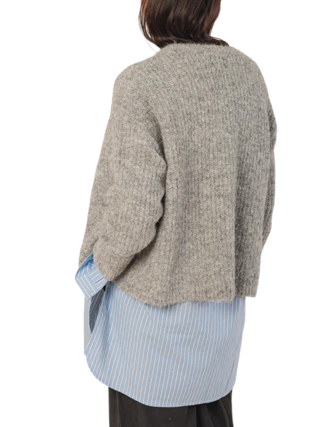 Chaqueta Indi&cold Desagujados Gris Vigoré