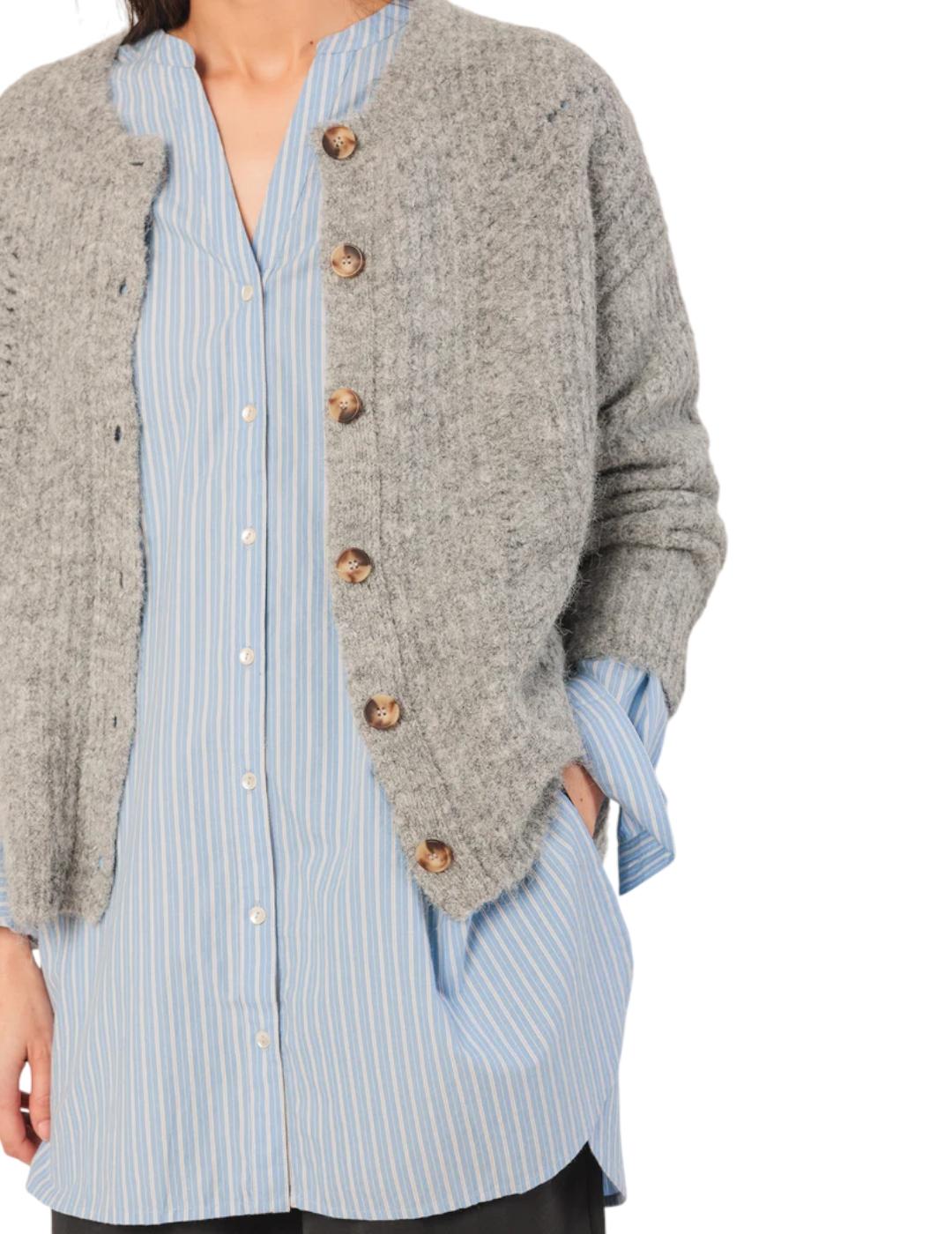 Chaqueta Indi&cold Desagujados Gris Vigoré