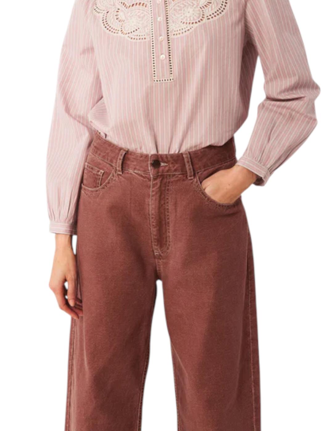 Pantalón Indi&cold Sarga Cereza