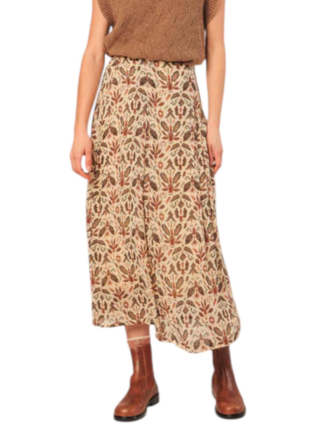 Falda Indi&cold Midi Lino