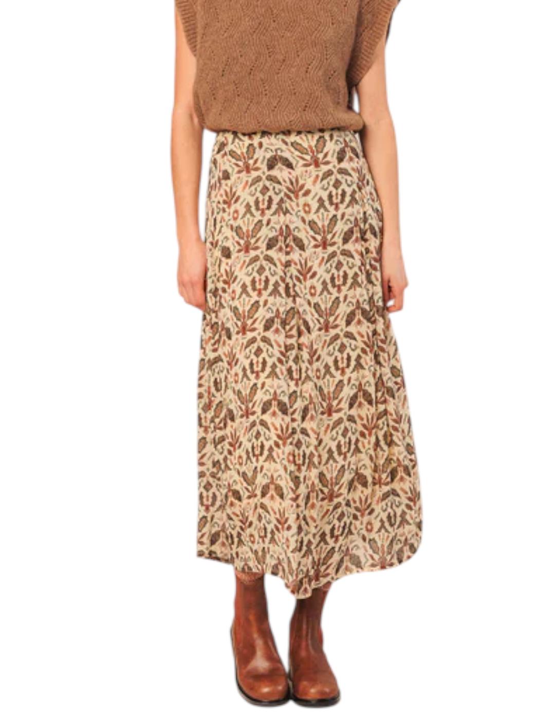 Falda Indi&cold Midi Lino