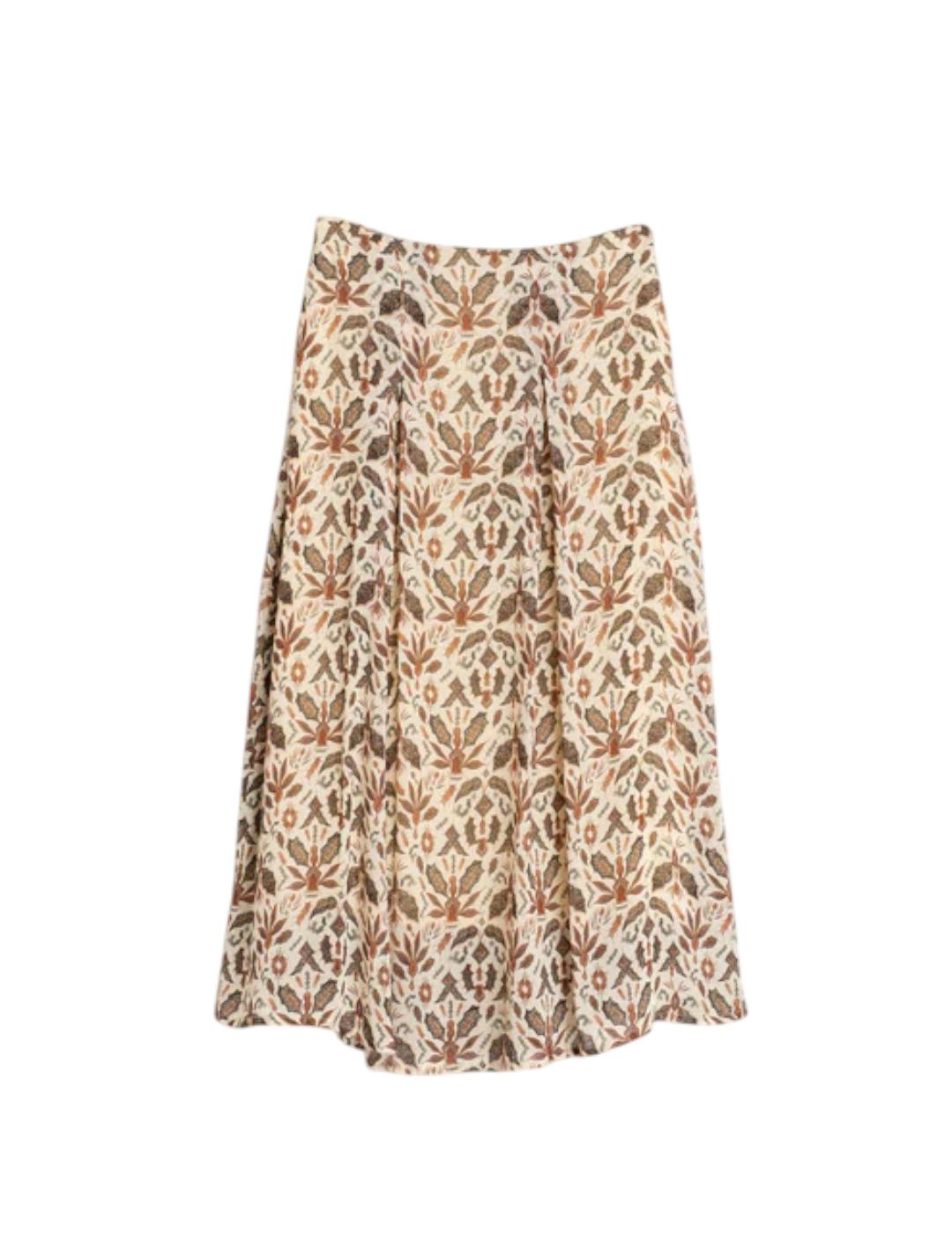 Falda Indi&cold Midi Lino