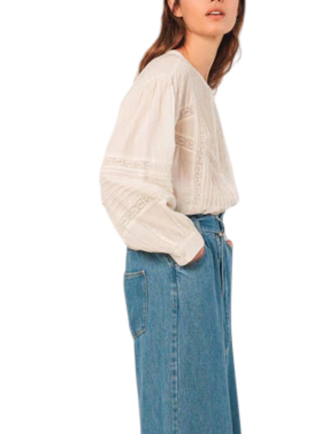 Camisa Indi&cold Etnica Blanco