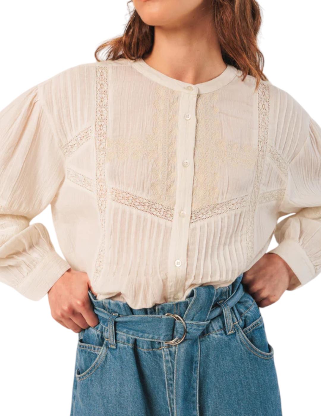 Camisa Indi&cold Etnica Blanco