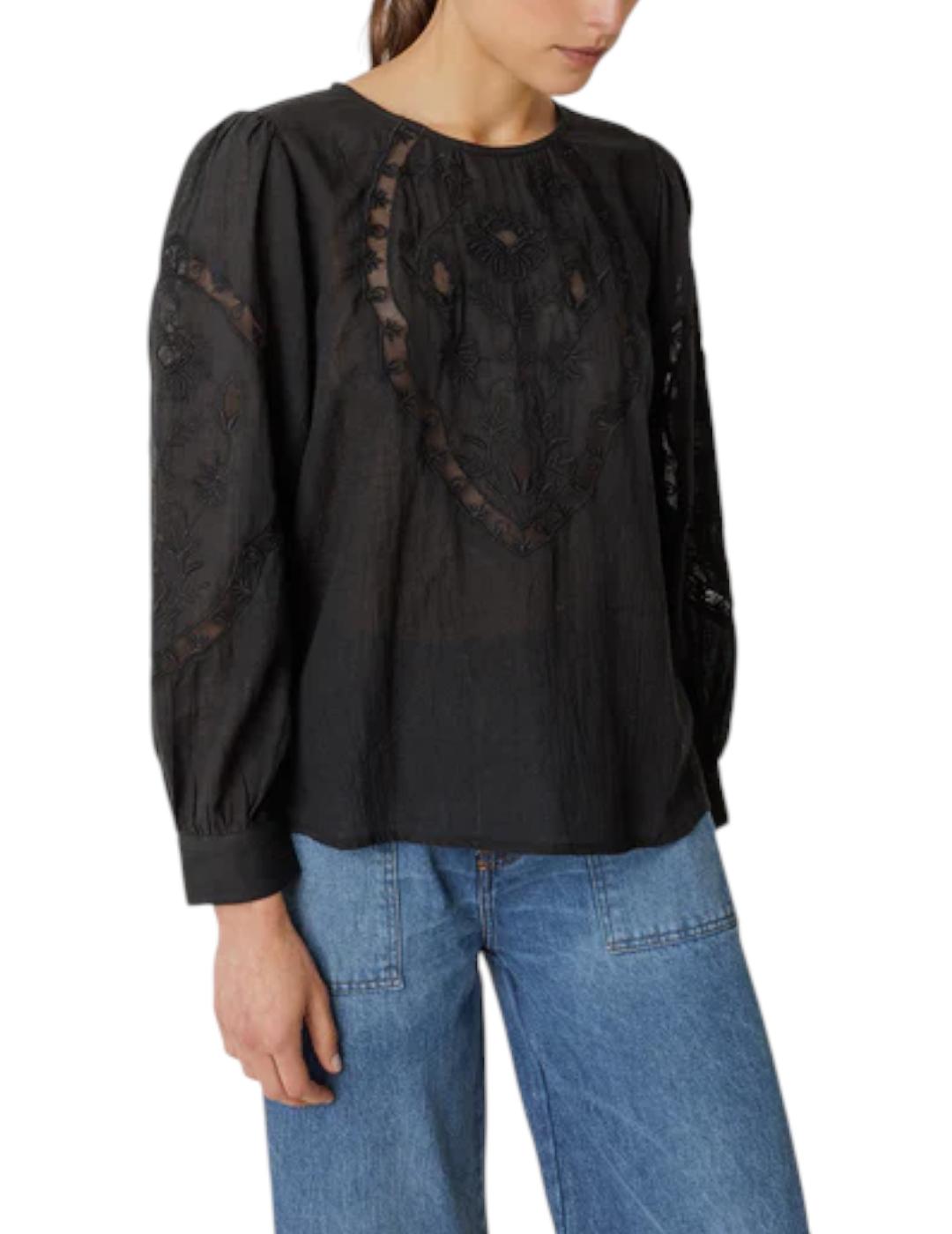Blusa Indi&cold Romántica Negro
