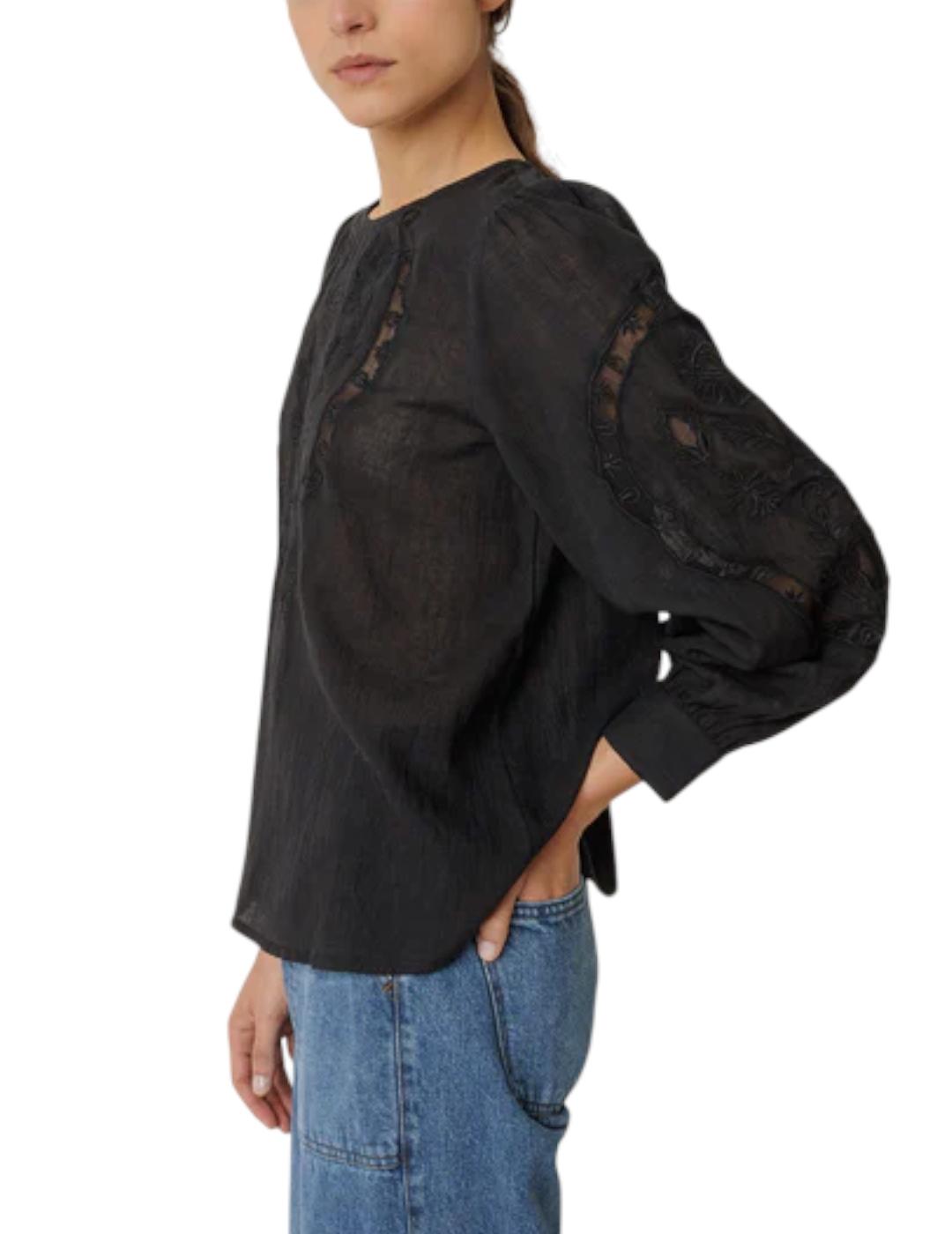 Blusa Indi&cold Romántica Negro