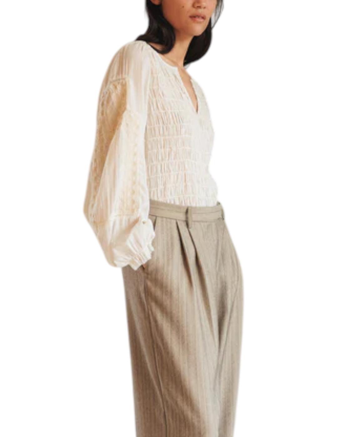 Blusa Indi&cold Bordado Blanco