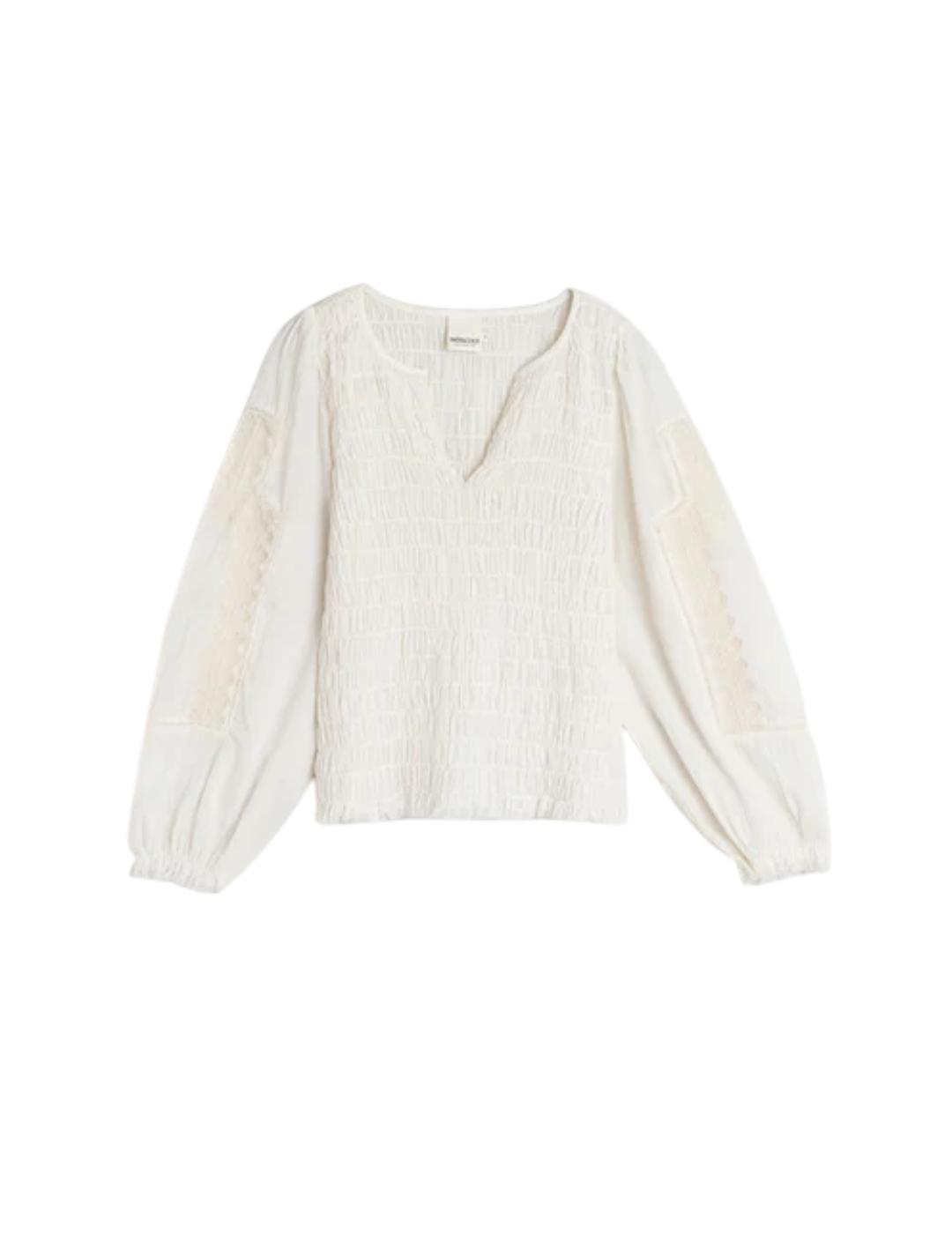 Blusa Indi&cold Bordado Blanco