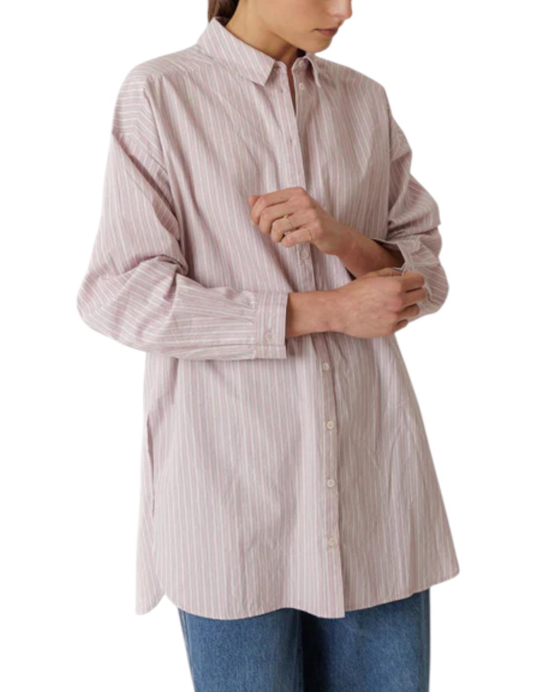 Camisa Indi&cold Rayas Malva