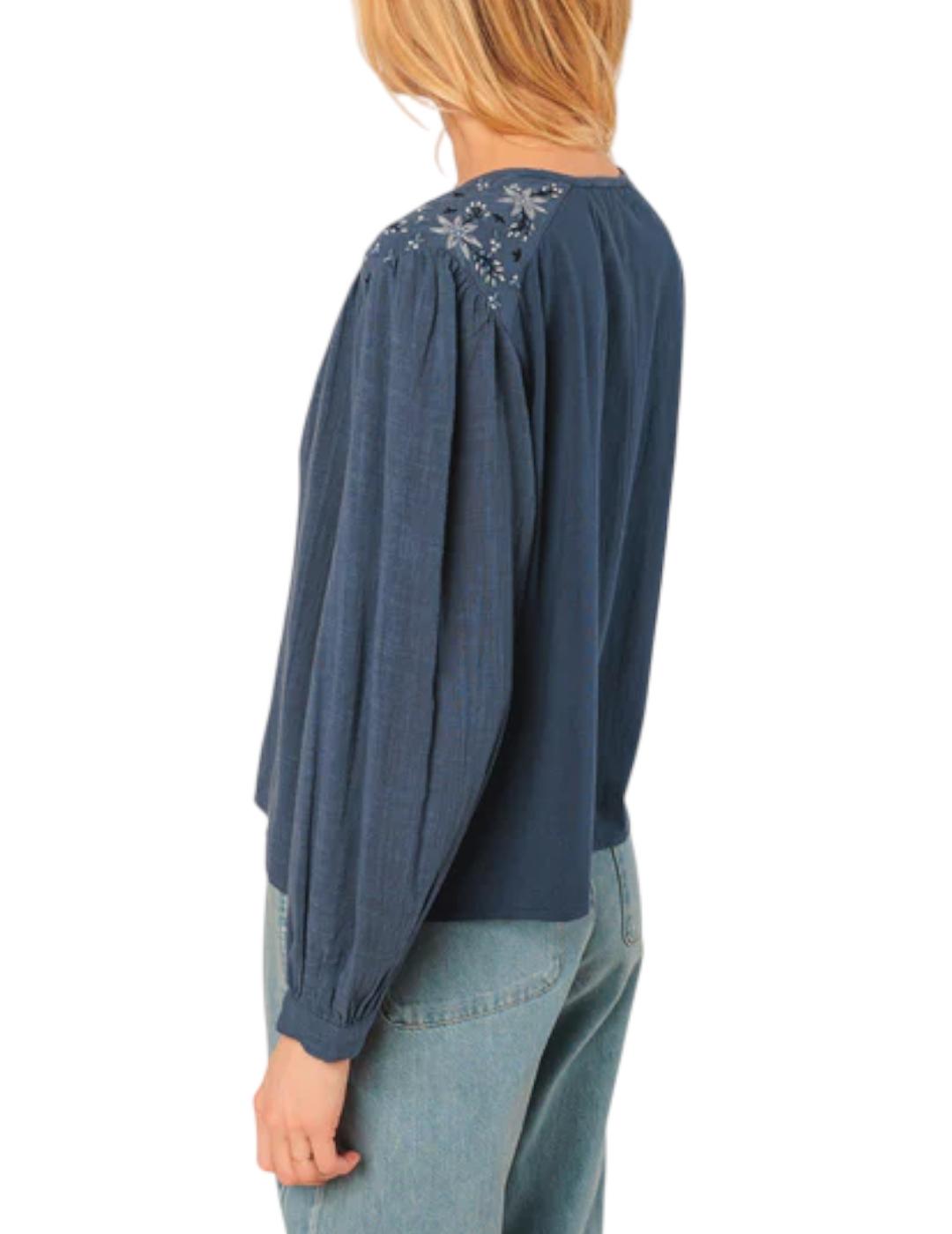 Camisa Indi&cold Box Bordados Indigo