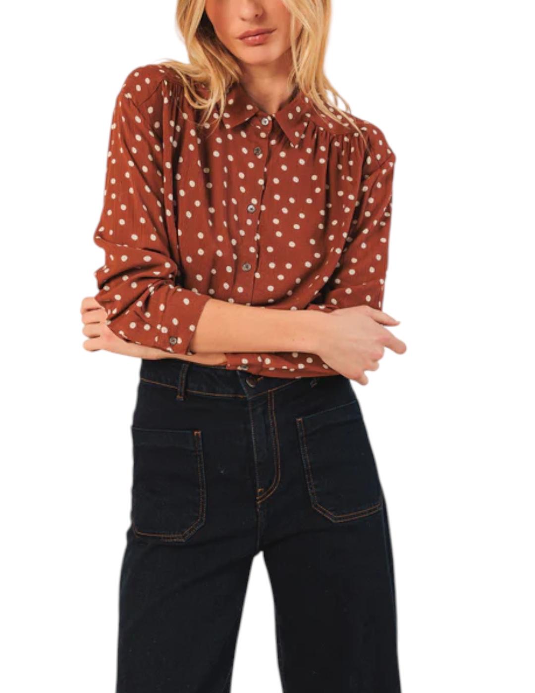 Camisa Indi&cold Bea Topos Terracota