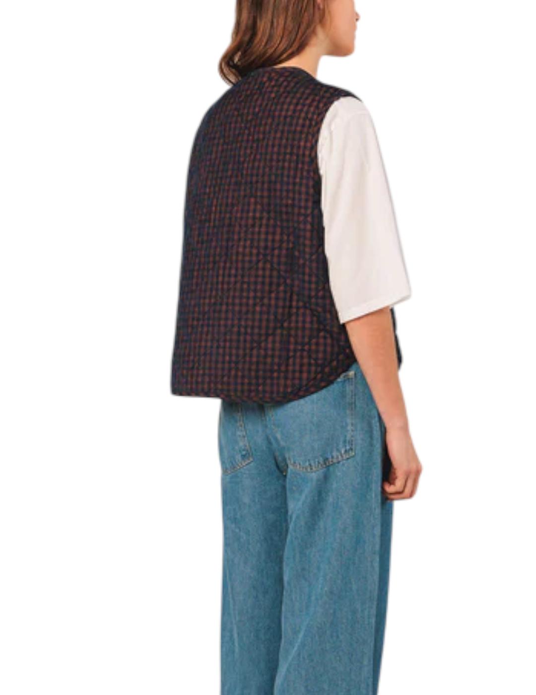 Chaleco Indi&cold Micropana Vichy Marino