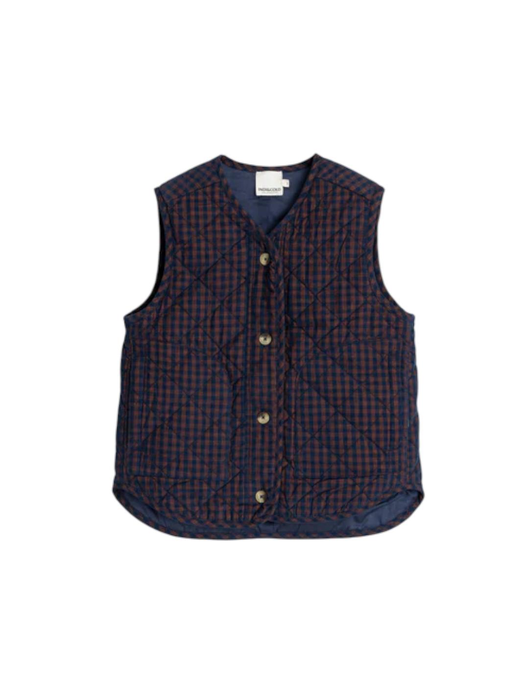 Chaleco Indi&cold Micropana Vichy Marino