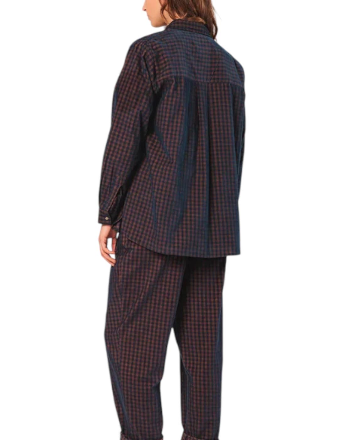 Sobrecamisa Indi&cold Micropana Vichy Marino