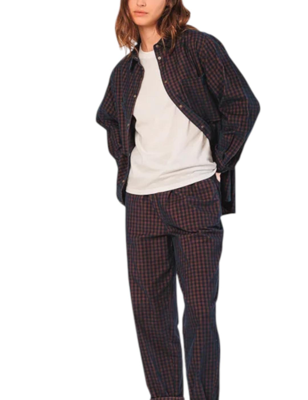 Sobrecamisa Indi&cold Micropana Vichy Marino