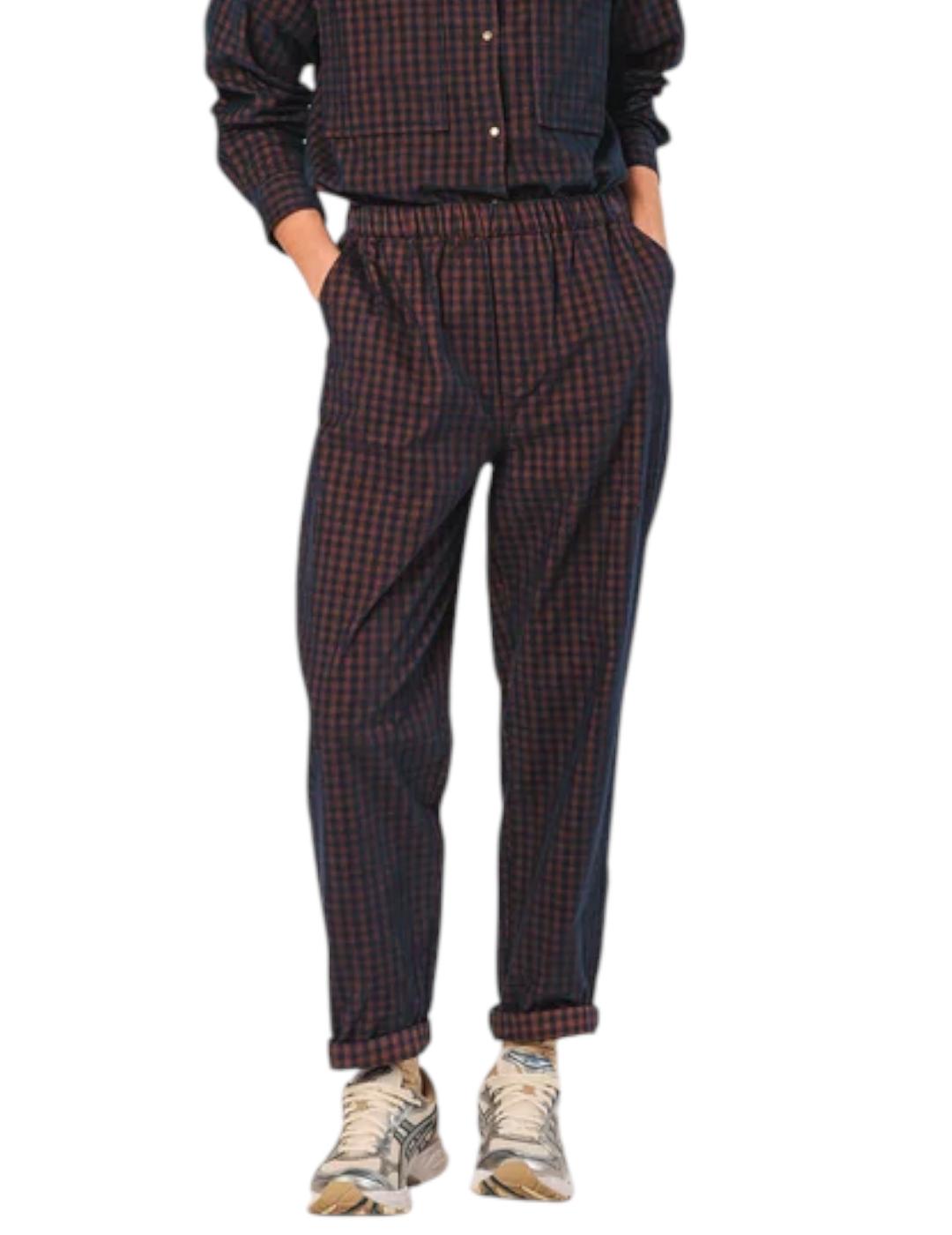 Pantalón Indi&cold Micropana Vichy Ane Marino