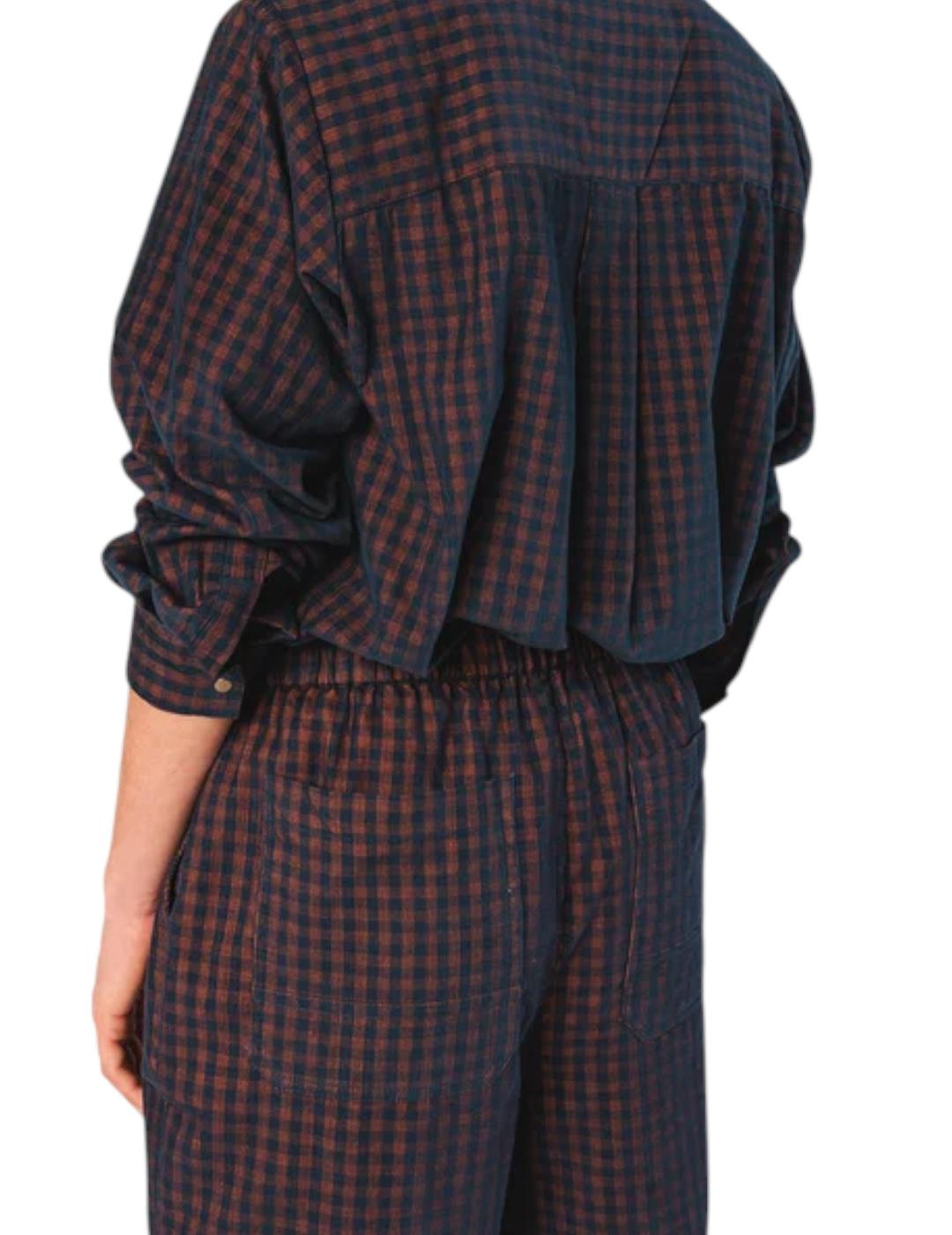 Pantalón Indi&cold Micropana Vichy Ane Marino