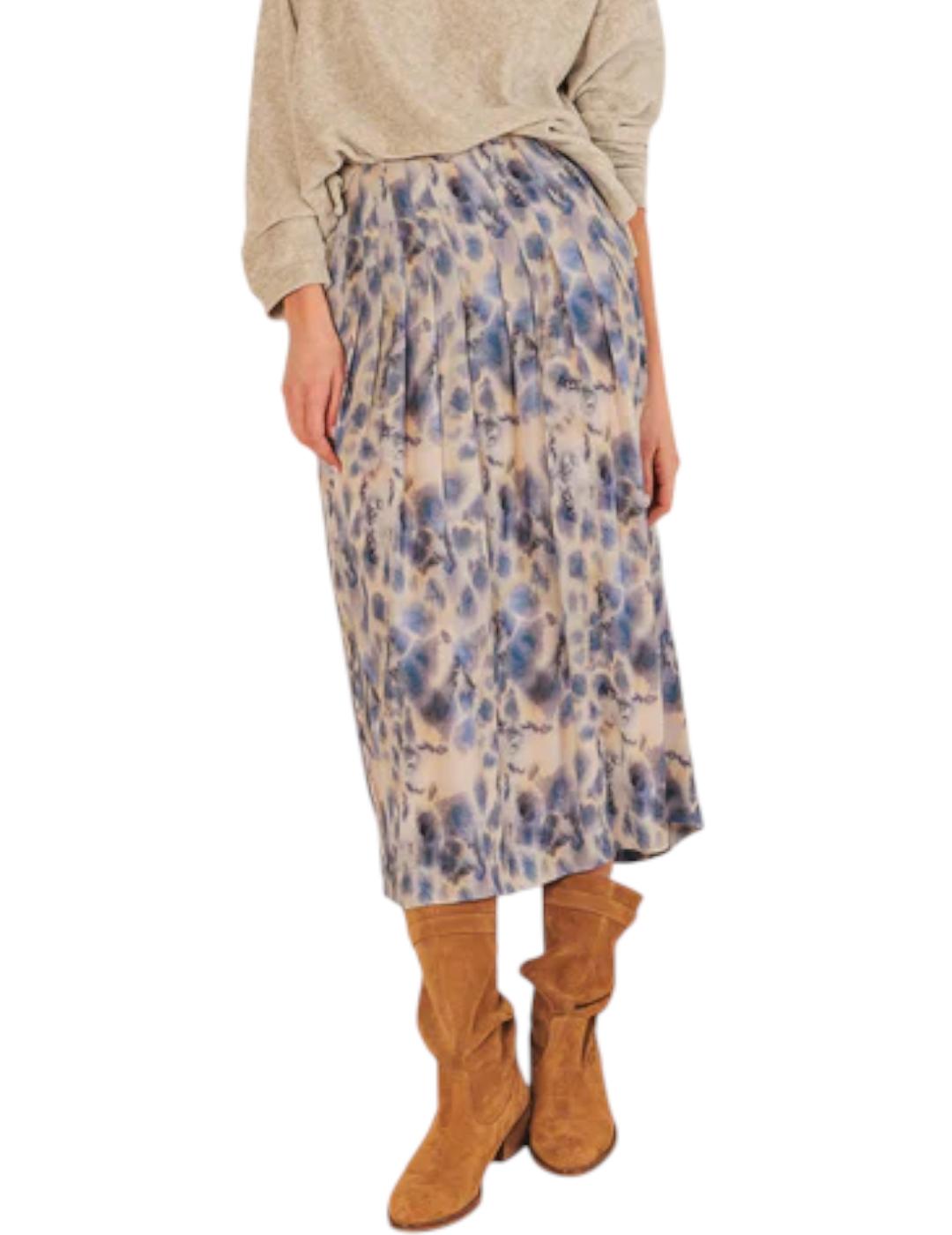 Falda Indi&cold Acuarelas Azul