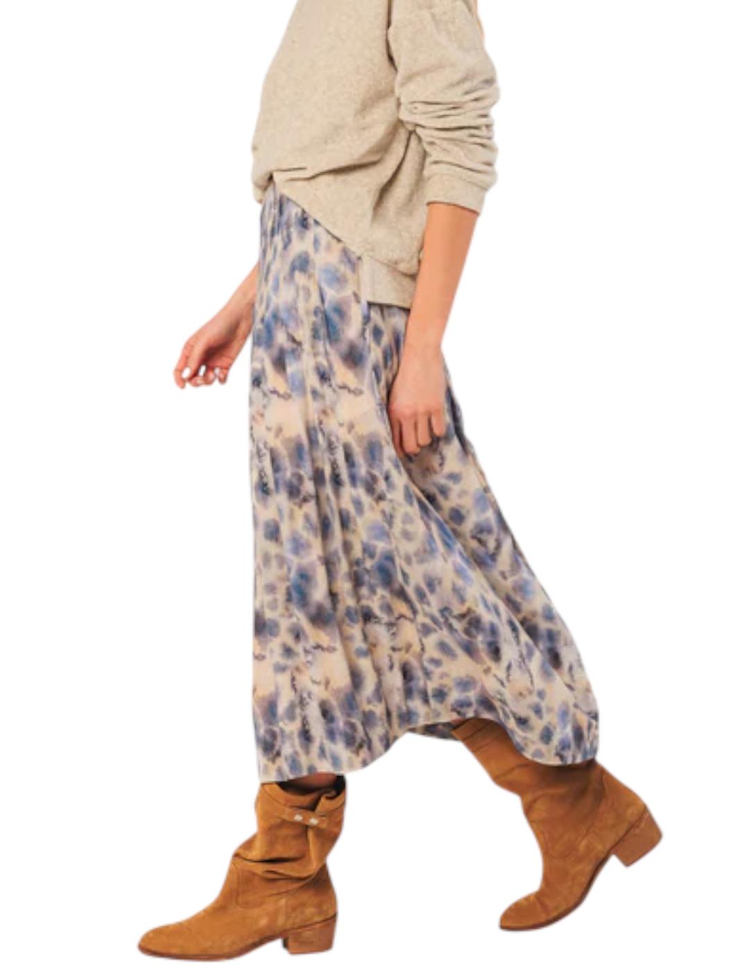 Falda Indi&cold Acuarelas Azul