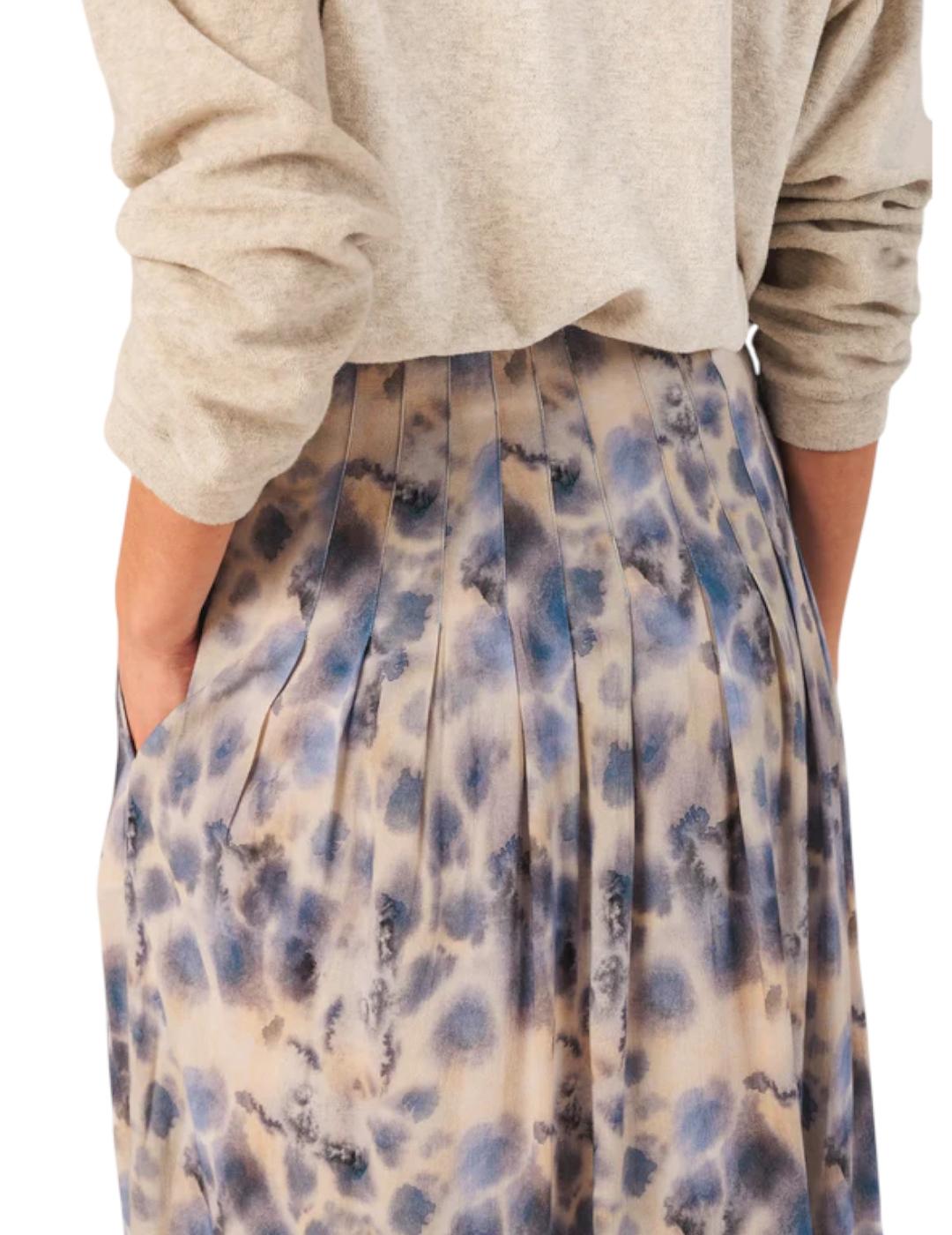 Falda Indi&cold Acuarelas Azul