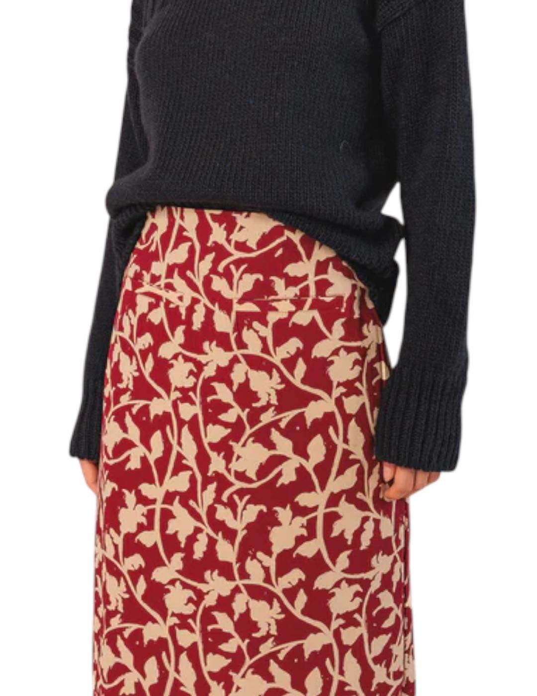 Falda Indi&cold Lapiz Cereza