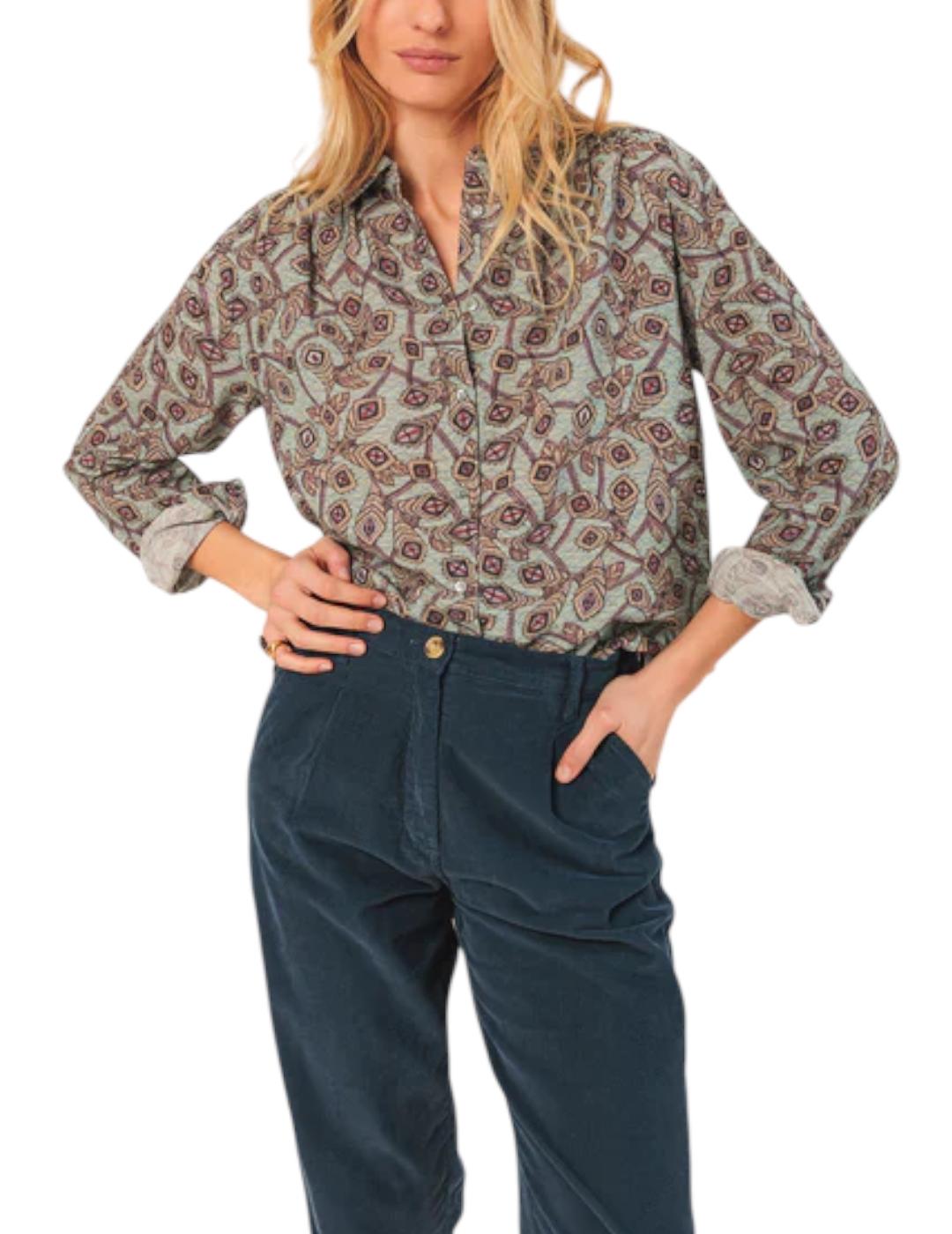 Camisa Indi&cold Algodón Crepado Agua