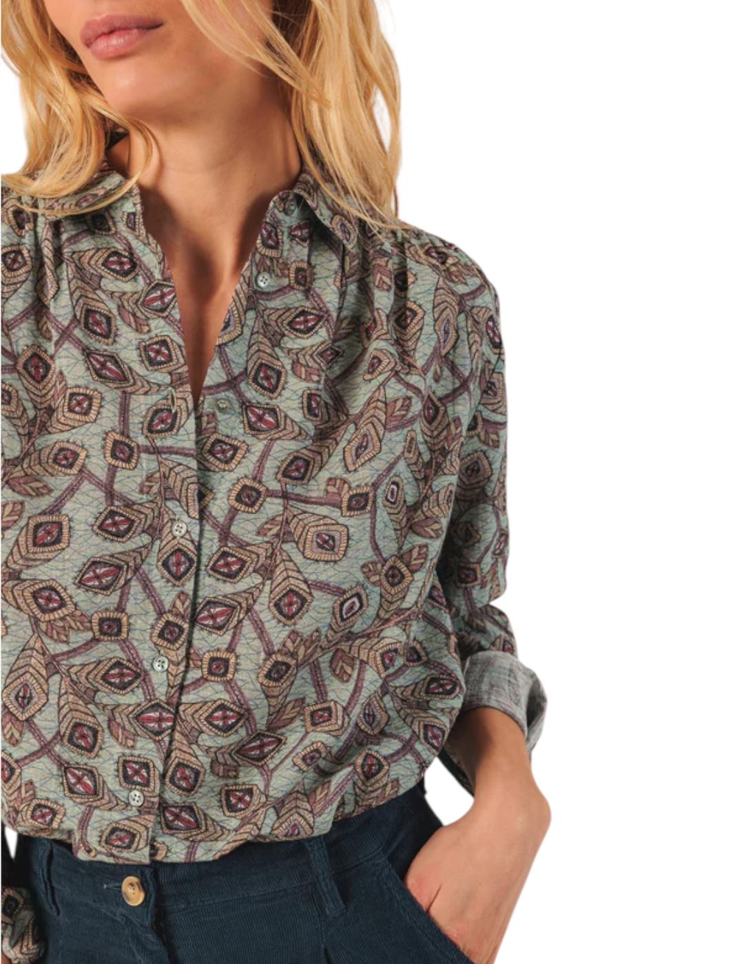 Camisa Indi&cold Algodón Crepado Agua