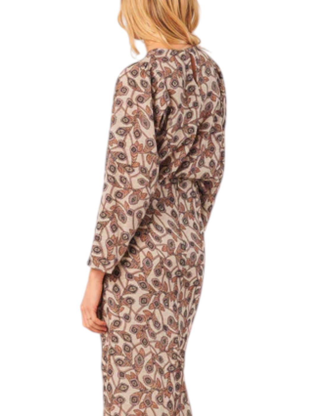 Blusa Indi&cold Algodón Crepado Beige